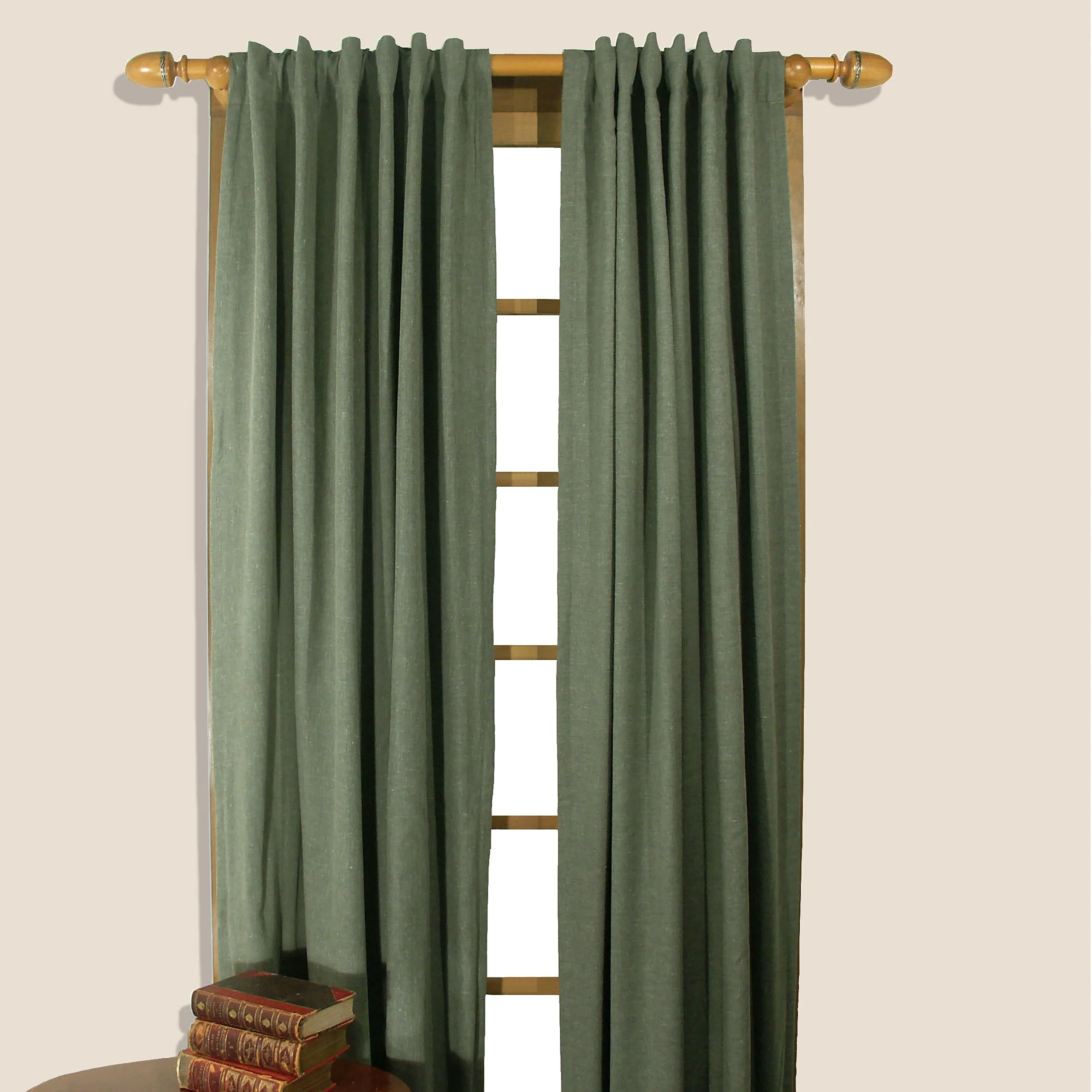 Homespun Rod-Pocket Insulated Curtain, 96"L - Image 3