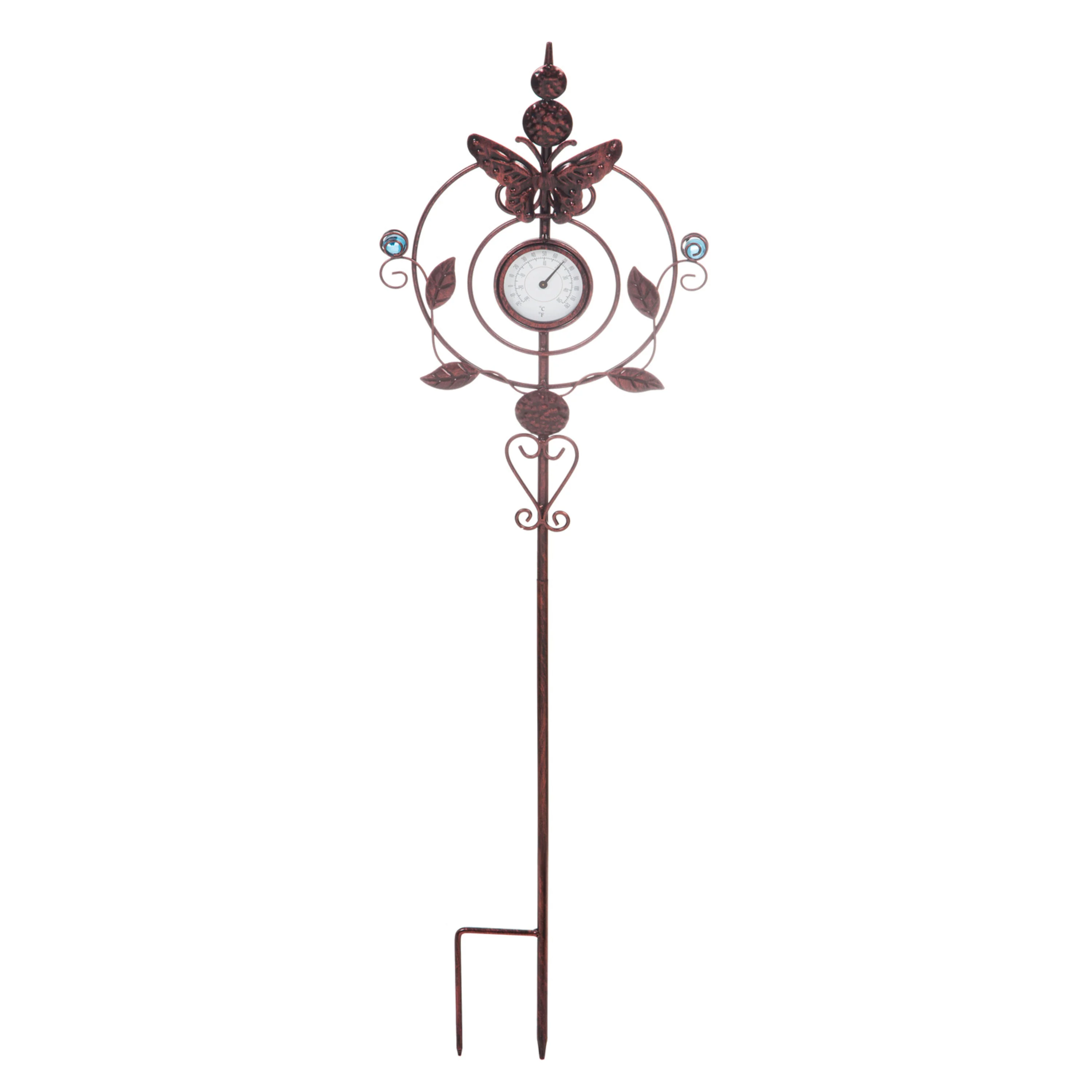 32"H Thermometer Butterfly Garden Stake - Image 4
