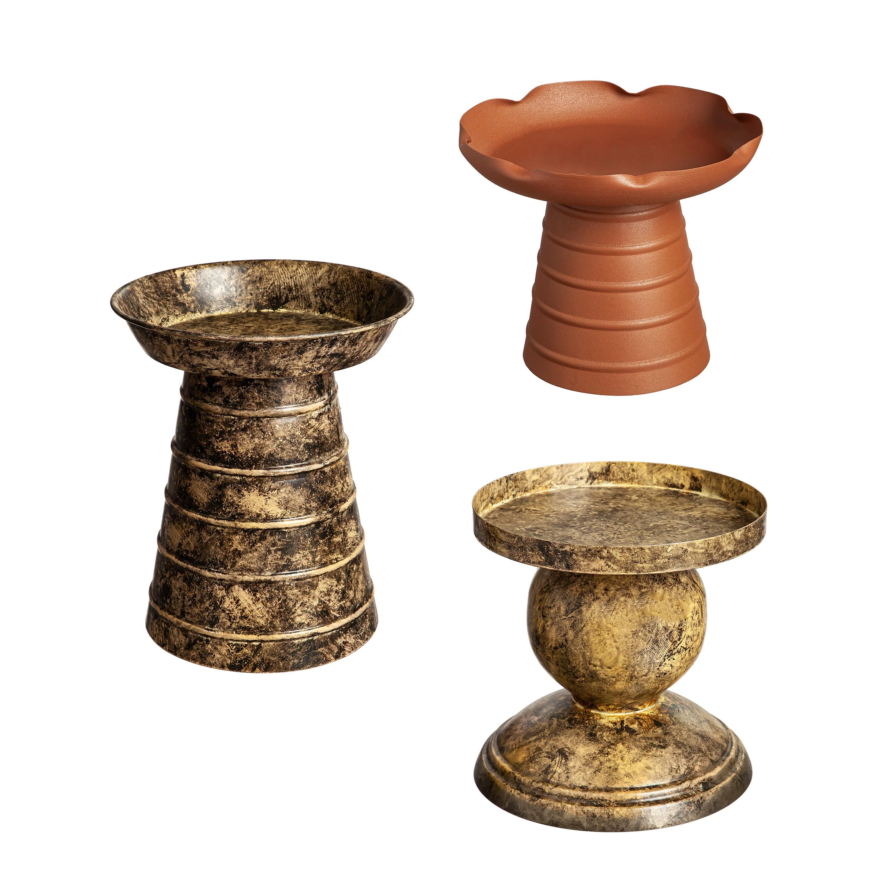 Garden of Wonder Plant Stand, Multi-Color Metal Riser, Set of 3 - Image 5