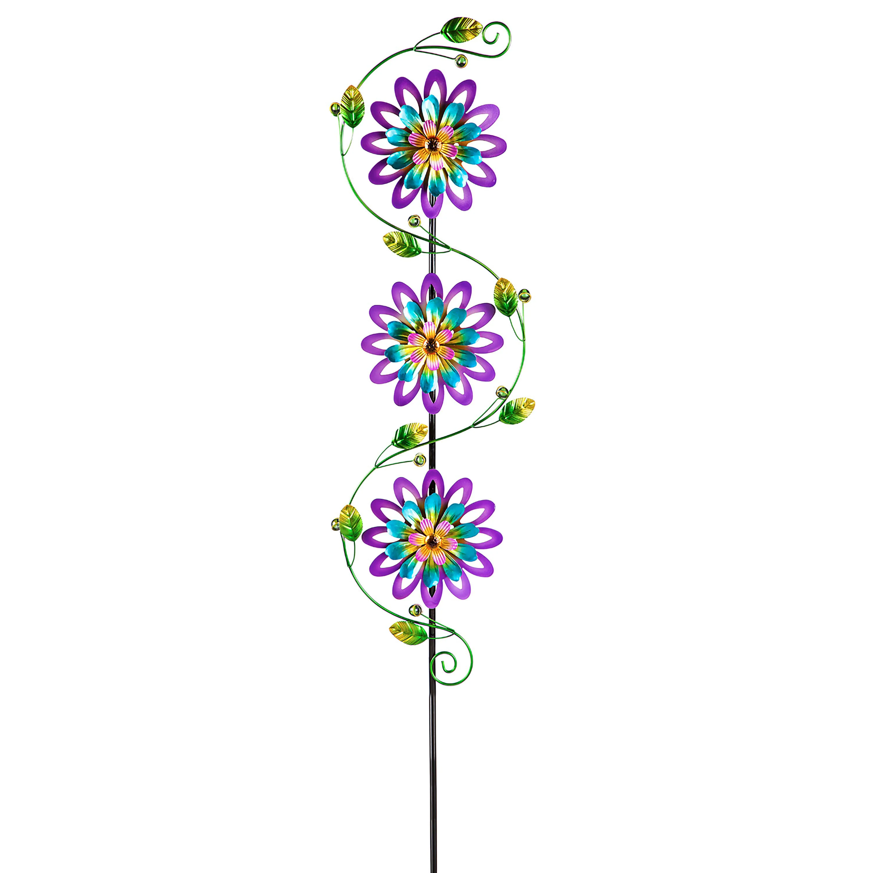 Spinning Violets Garden Stake - Image 3