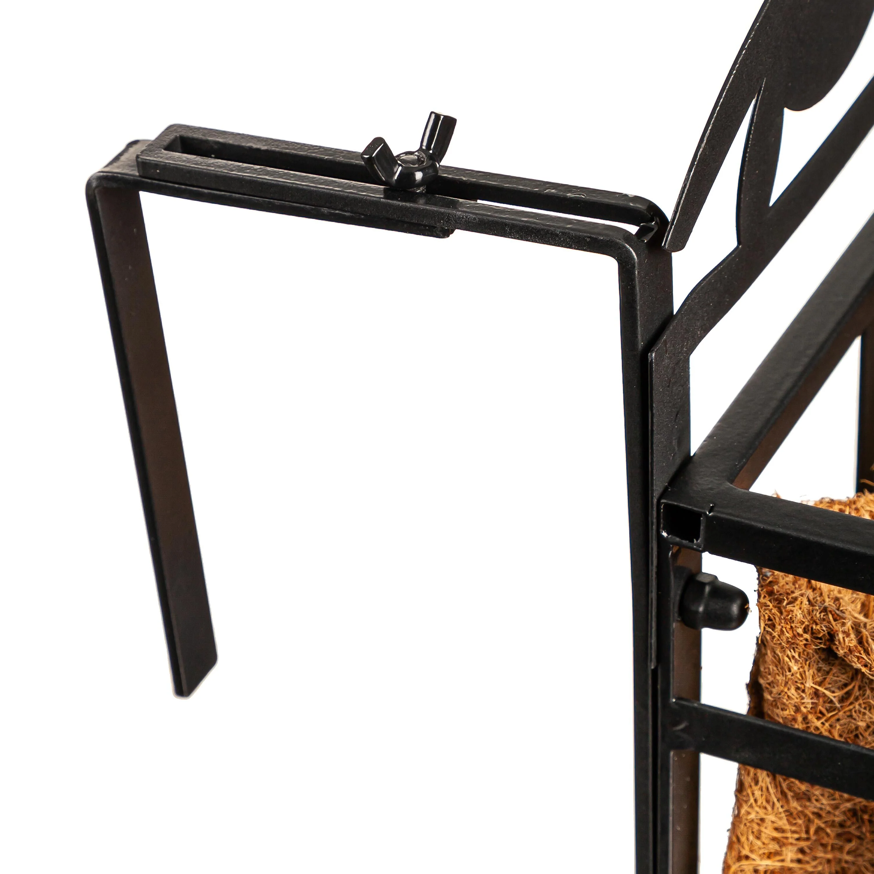 Black Railing Planter with Topper, Birds on a Branch - Image 3