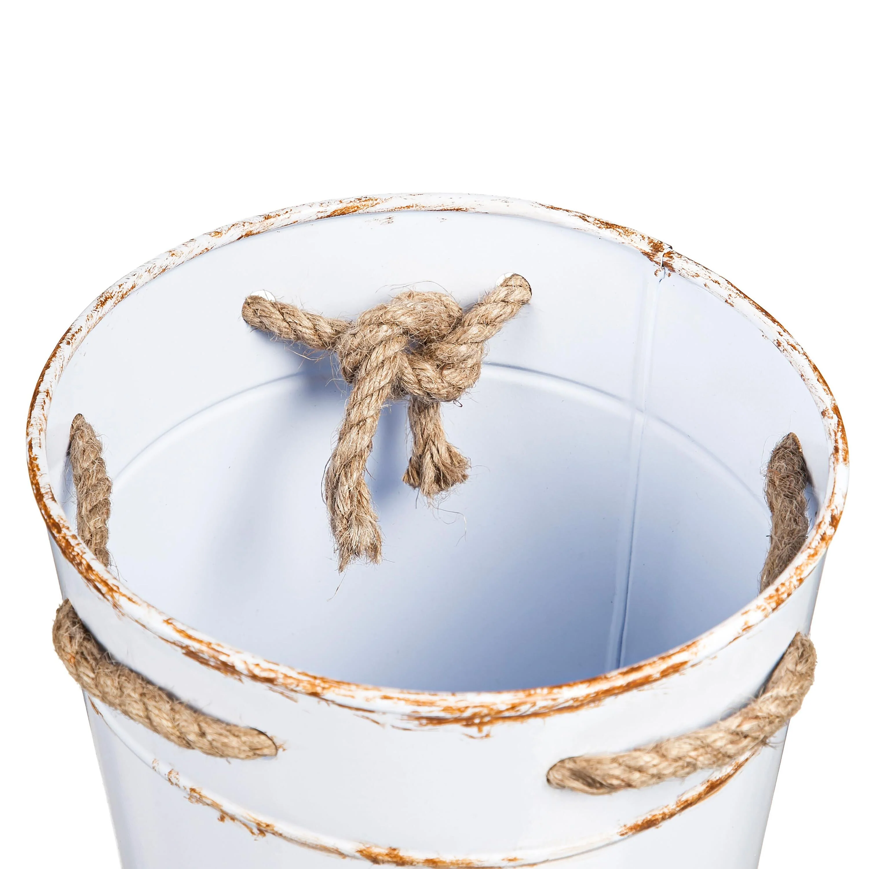 Holly Homestead Planter, French Bucket with Holiday Tag, Set of 3 - Image 6