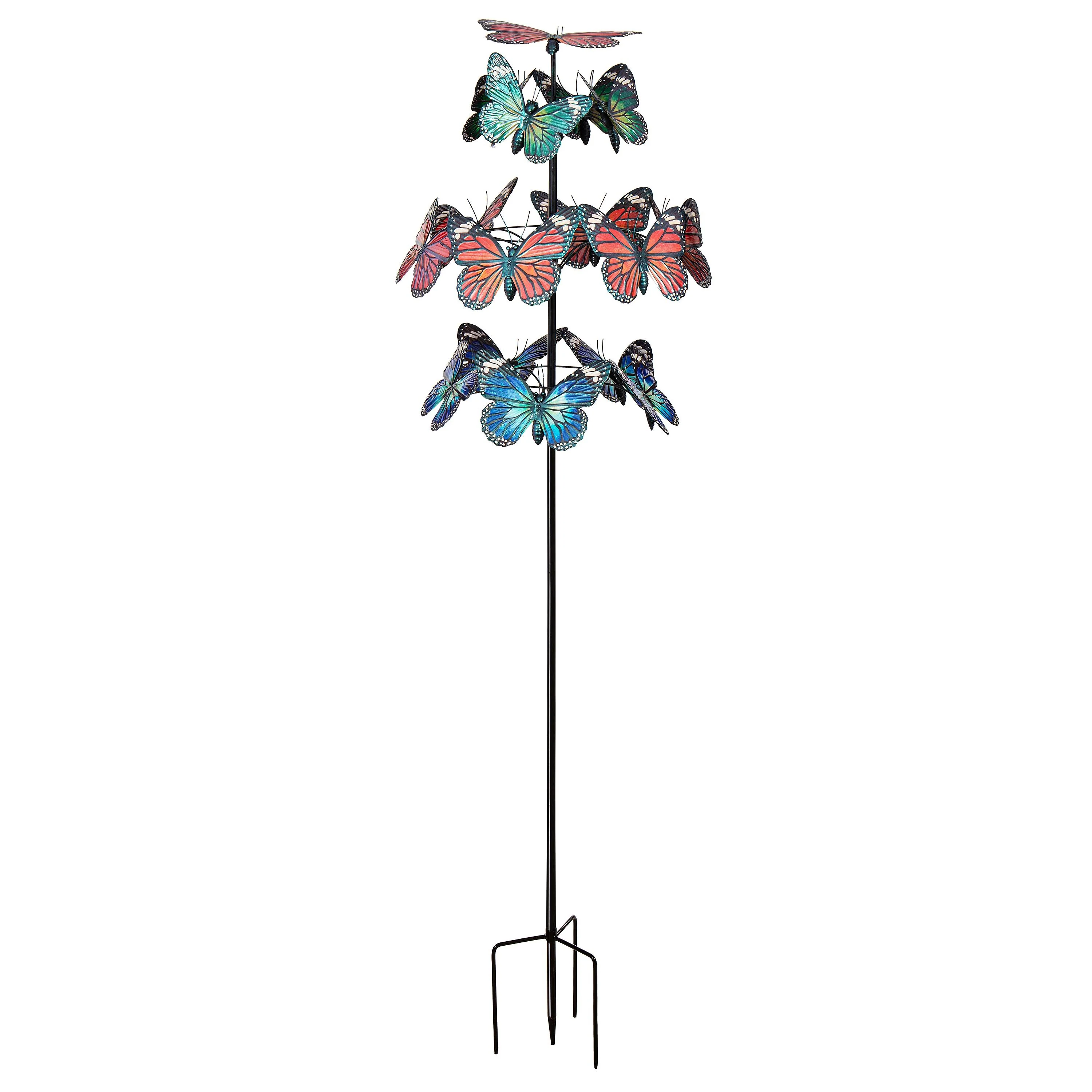 Metal Butterfly Wind Spinner, 85"H - Image 3
