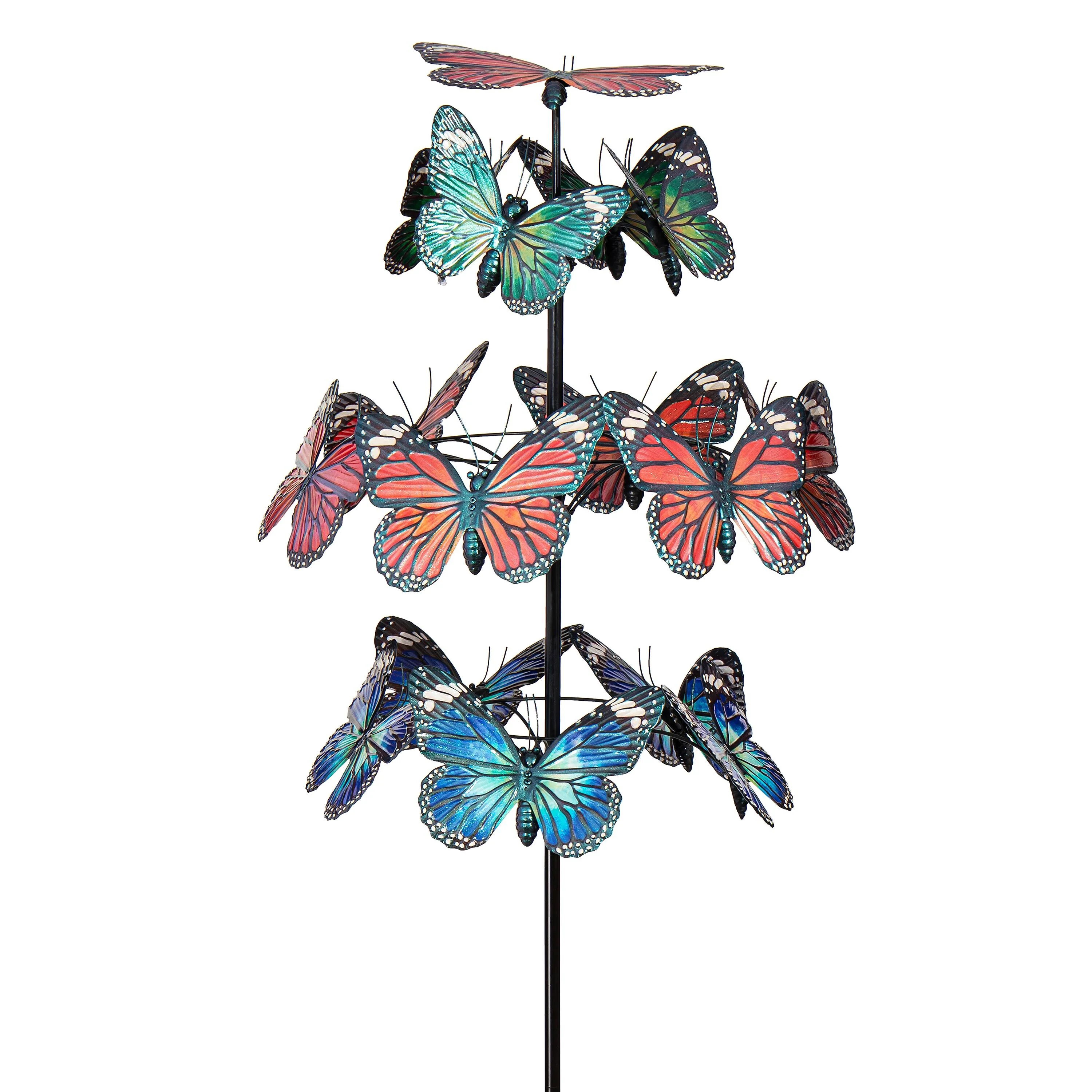 Metal Butterfly Wind Spinner, 85"H - Image 4