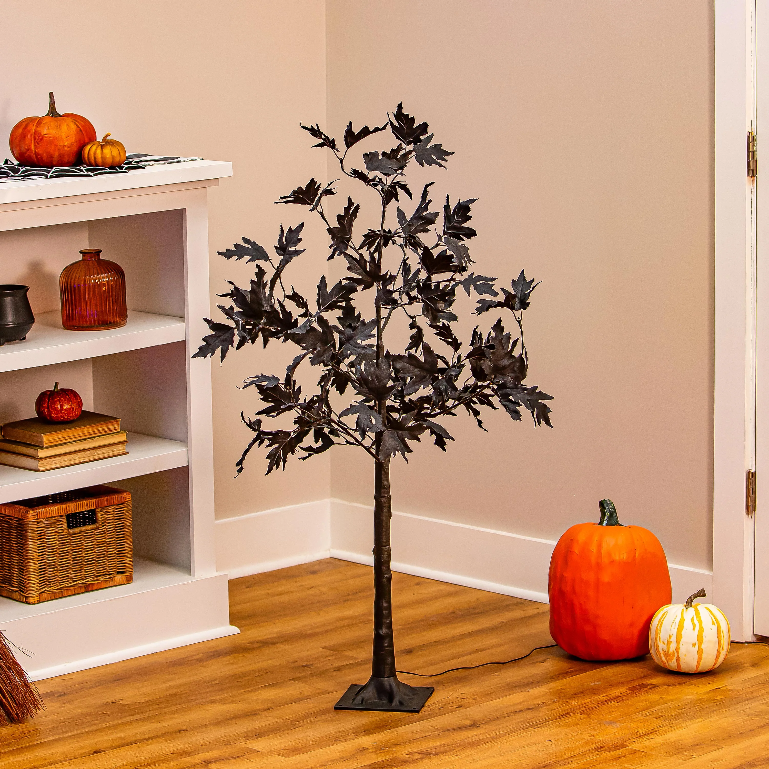 Halloween Maple Indoor/Outdoor LED Color Changing Tree, 43"H - Image 3