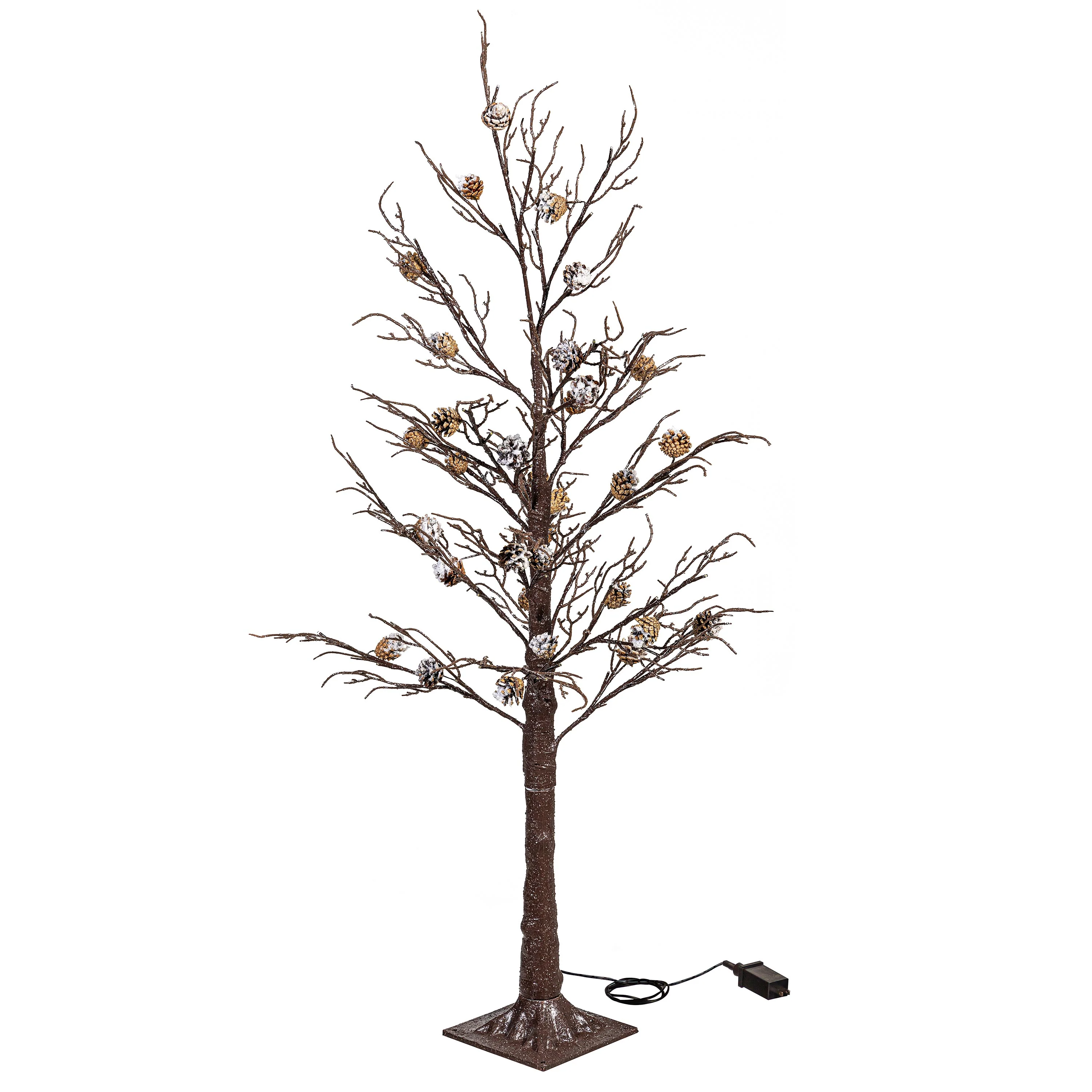 Winter Grove Tree Pine Cone Frosted Indoor/Outdoor LED Tree, 48"H - Image 3