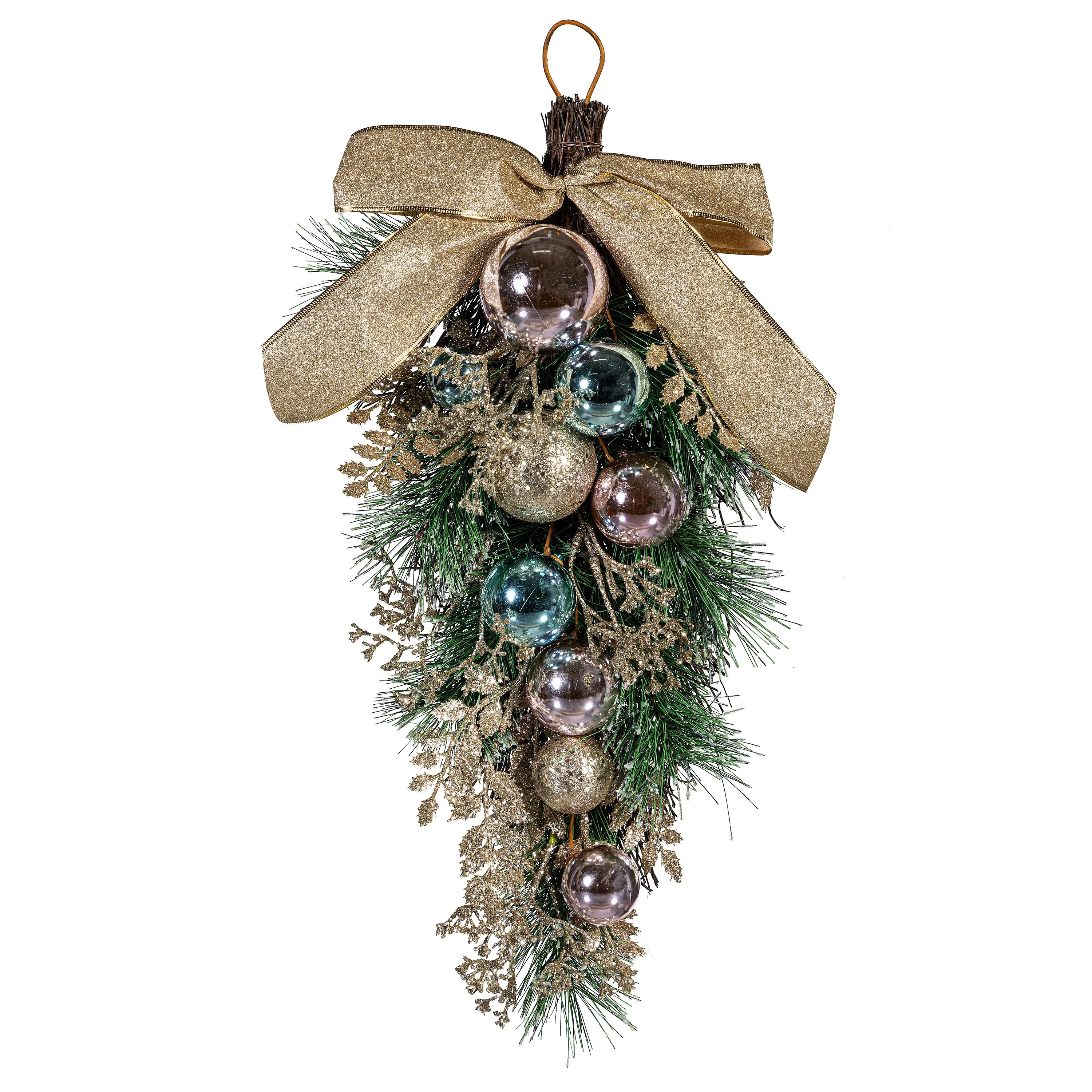 Season to Sparkle Swag Artificial with Ornaments, 24"H - Image 2