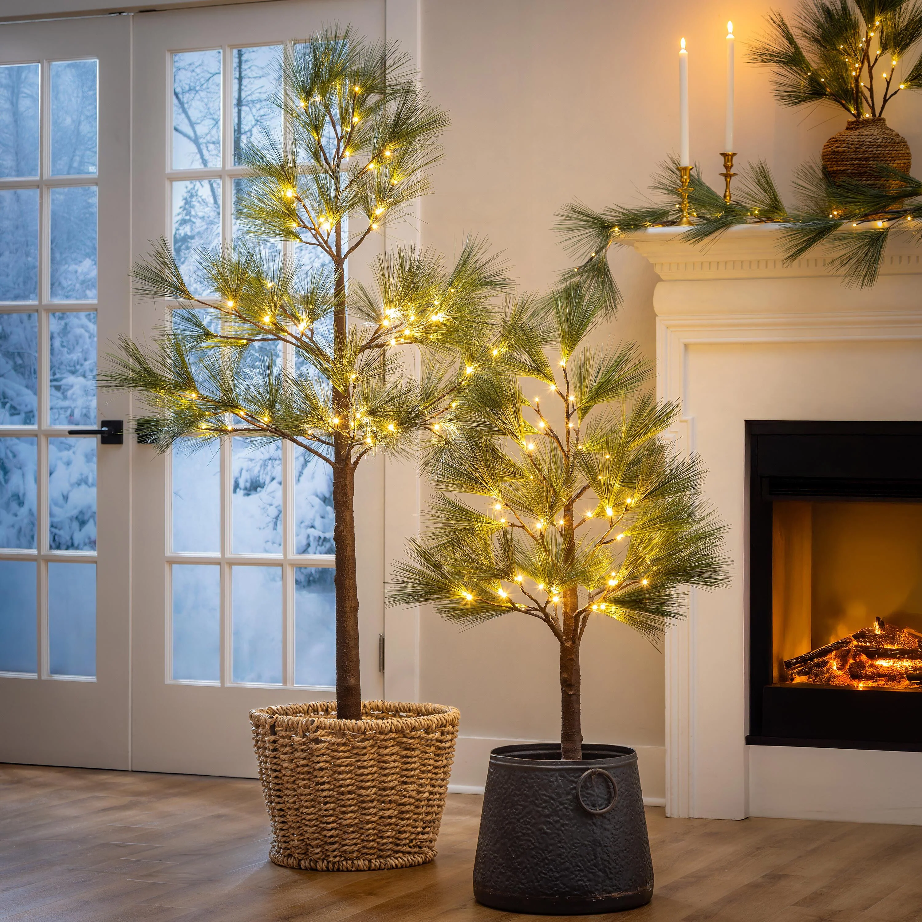 Winter Grove Tree Pine Indoor/Outdoor LED Artificial Tree, 48"H - Image 2