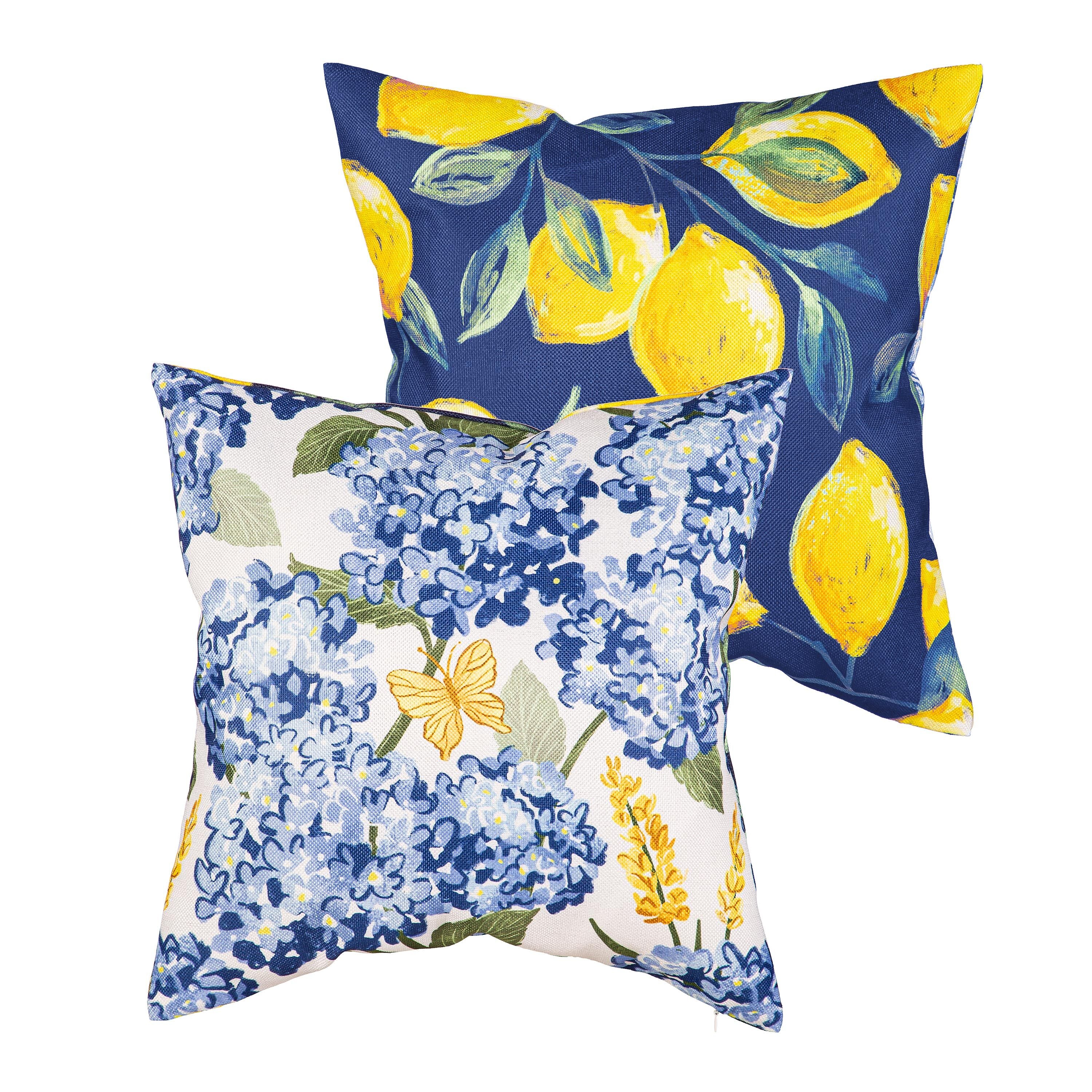 Coastal Citrus Lemons 18" Interchangeable Pillow Cover - Image 2