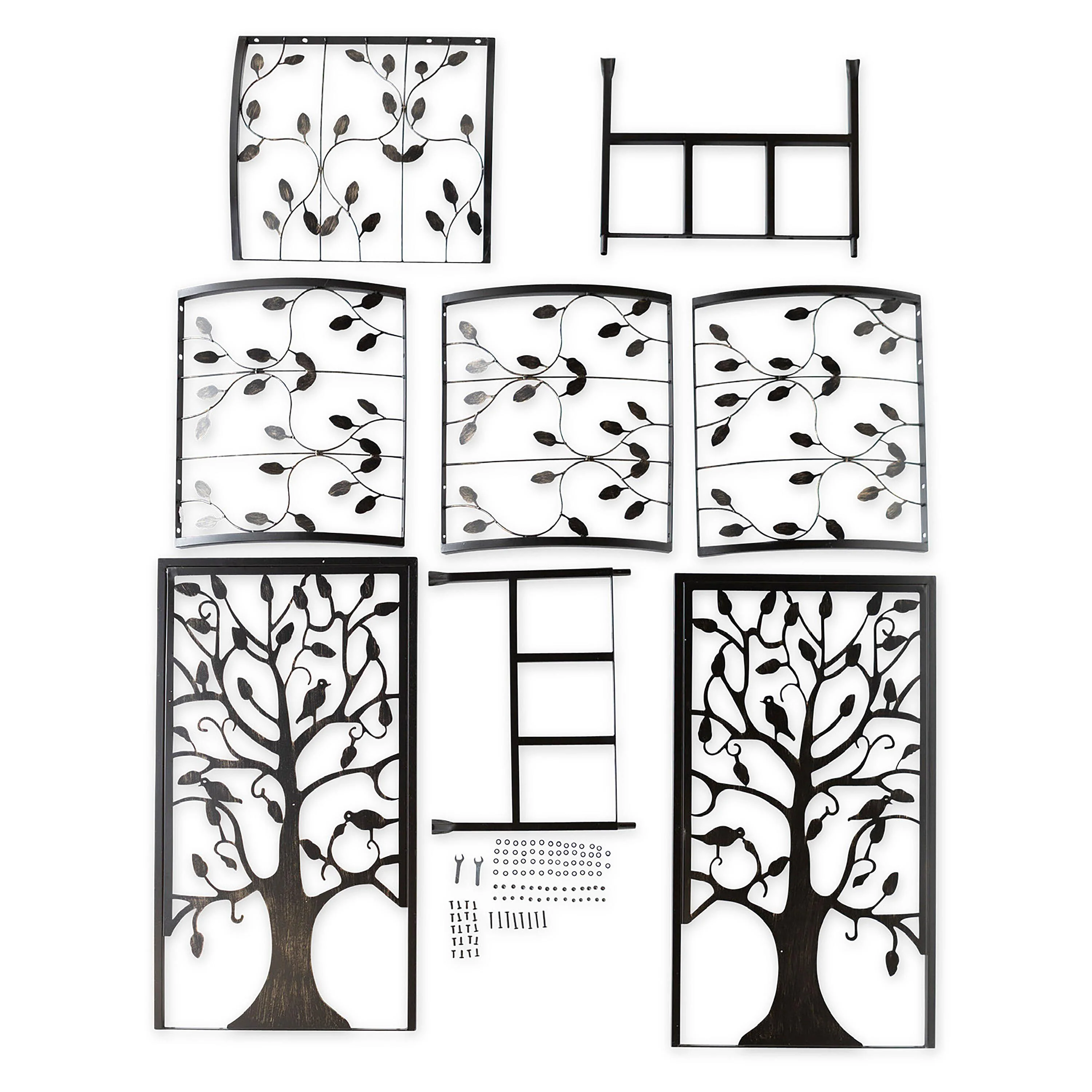 Premium Metal Arched Garden Arbor with Tree of Life Design - Image 6