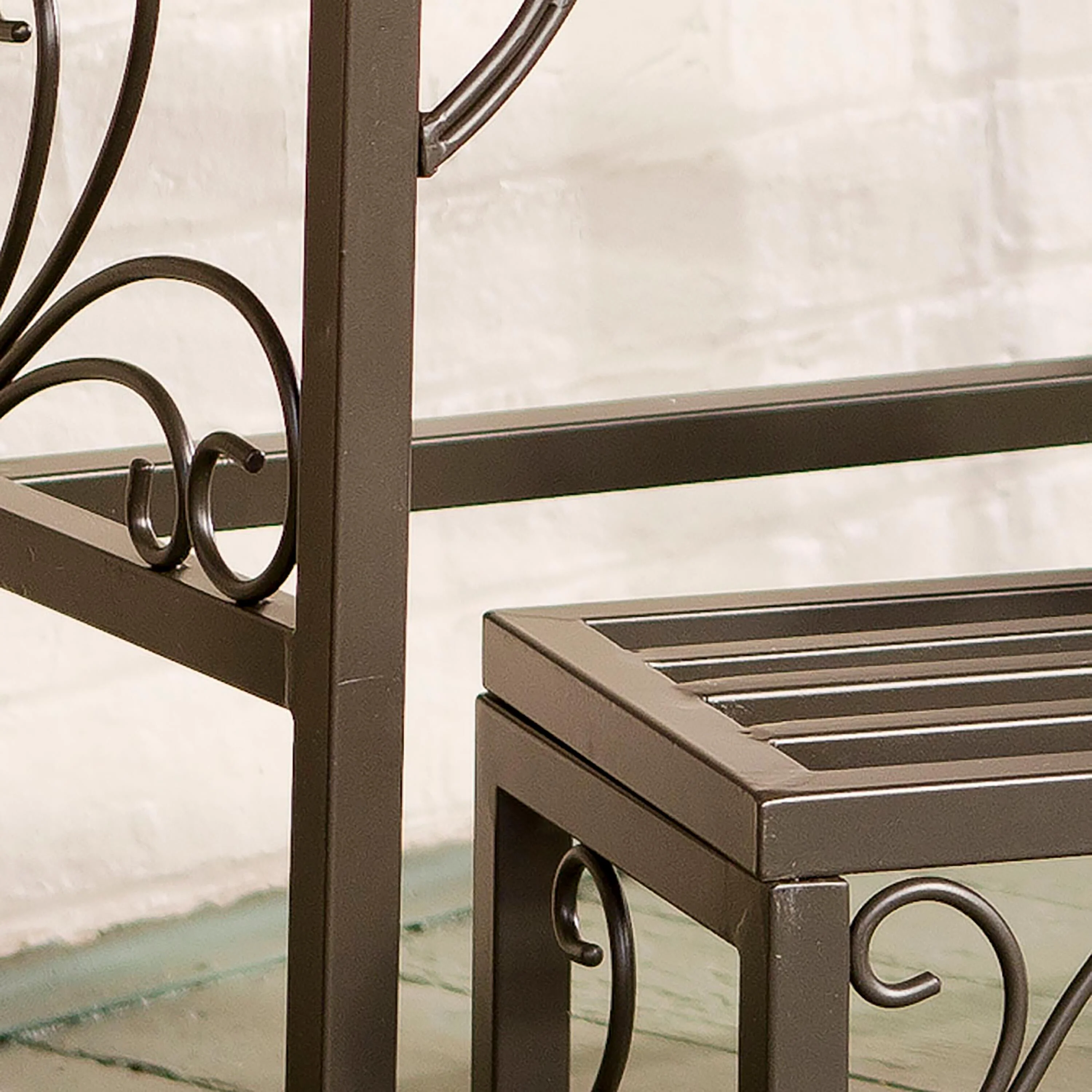 Nesting Metal Plant Stands, Set of Three - Image 4