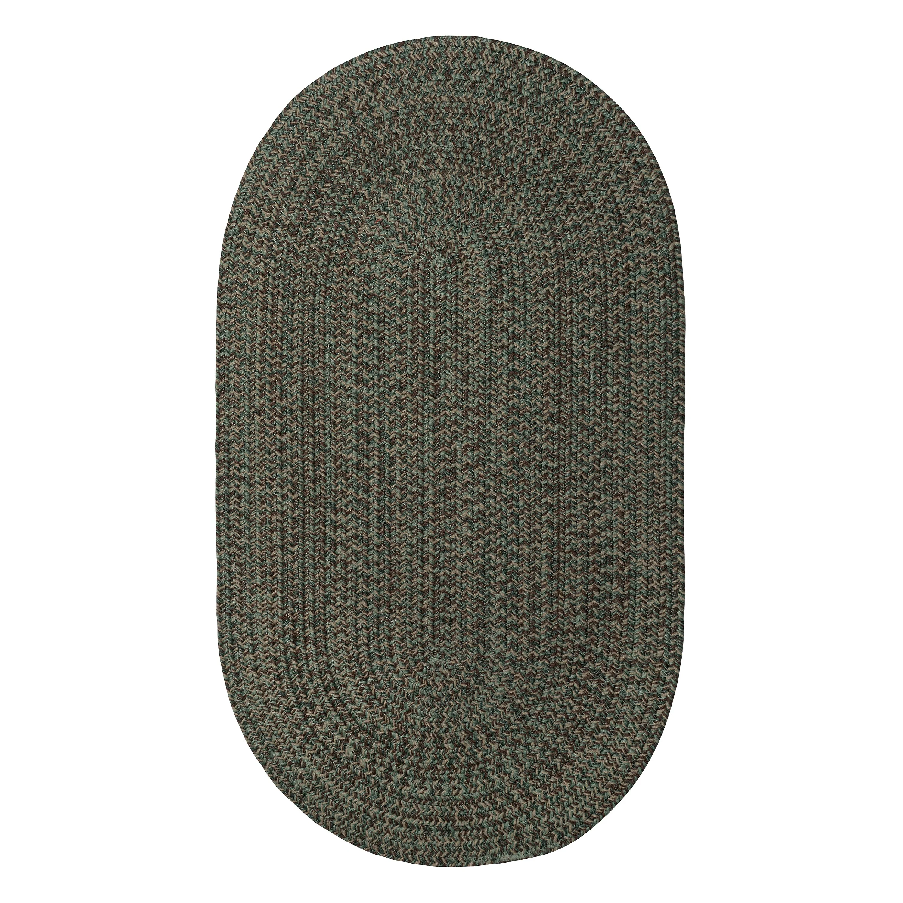 Indoor/Outdoor Oval Pine Creek Braided Polypropylene Rug, 2'7" x 9' Runner - Image 2