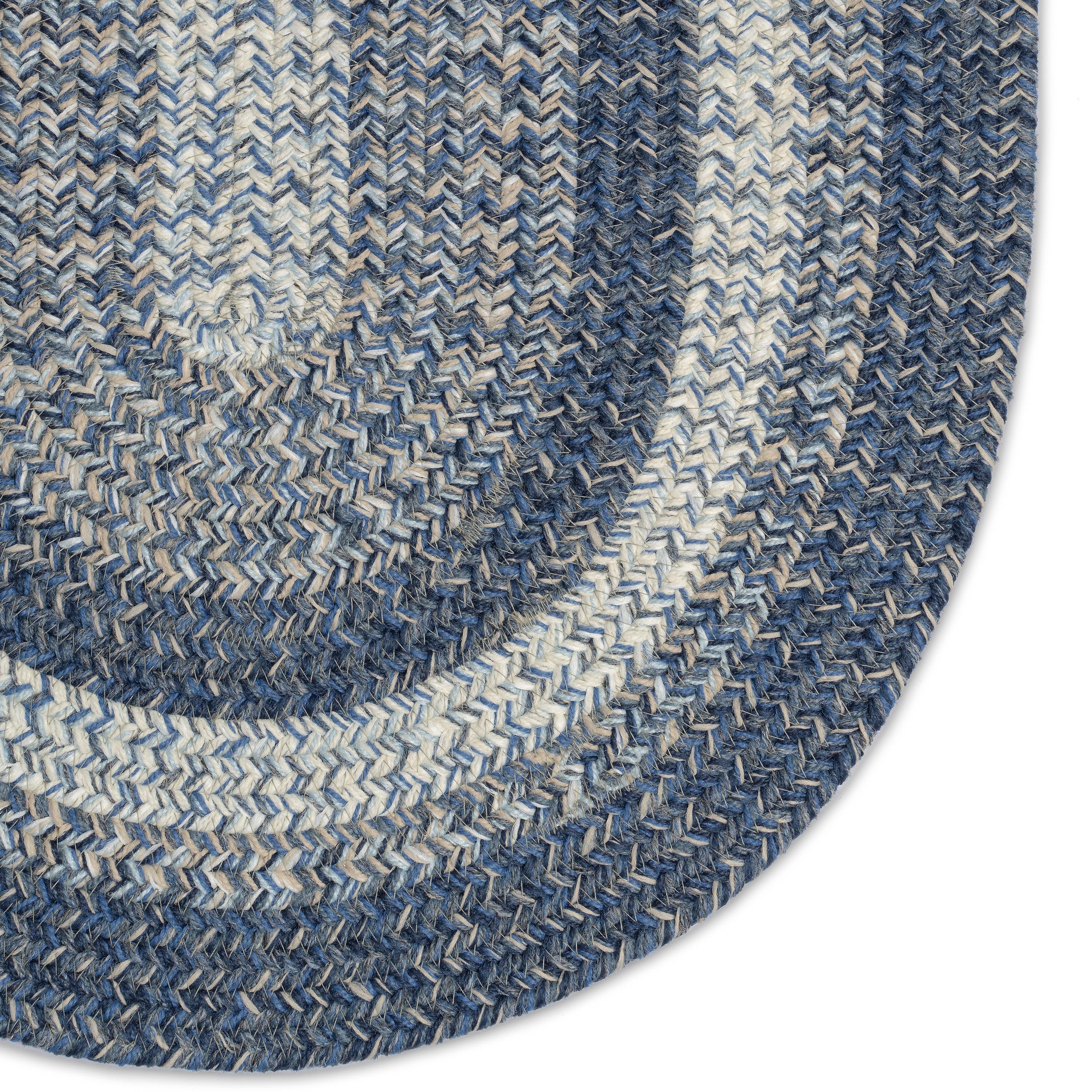 Indoor/Outdoor Oval Woodridge Braided Polypropylene Rug, 4' x 6' - Image 11
