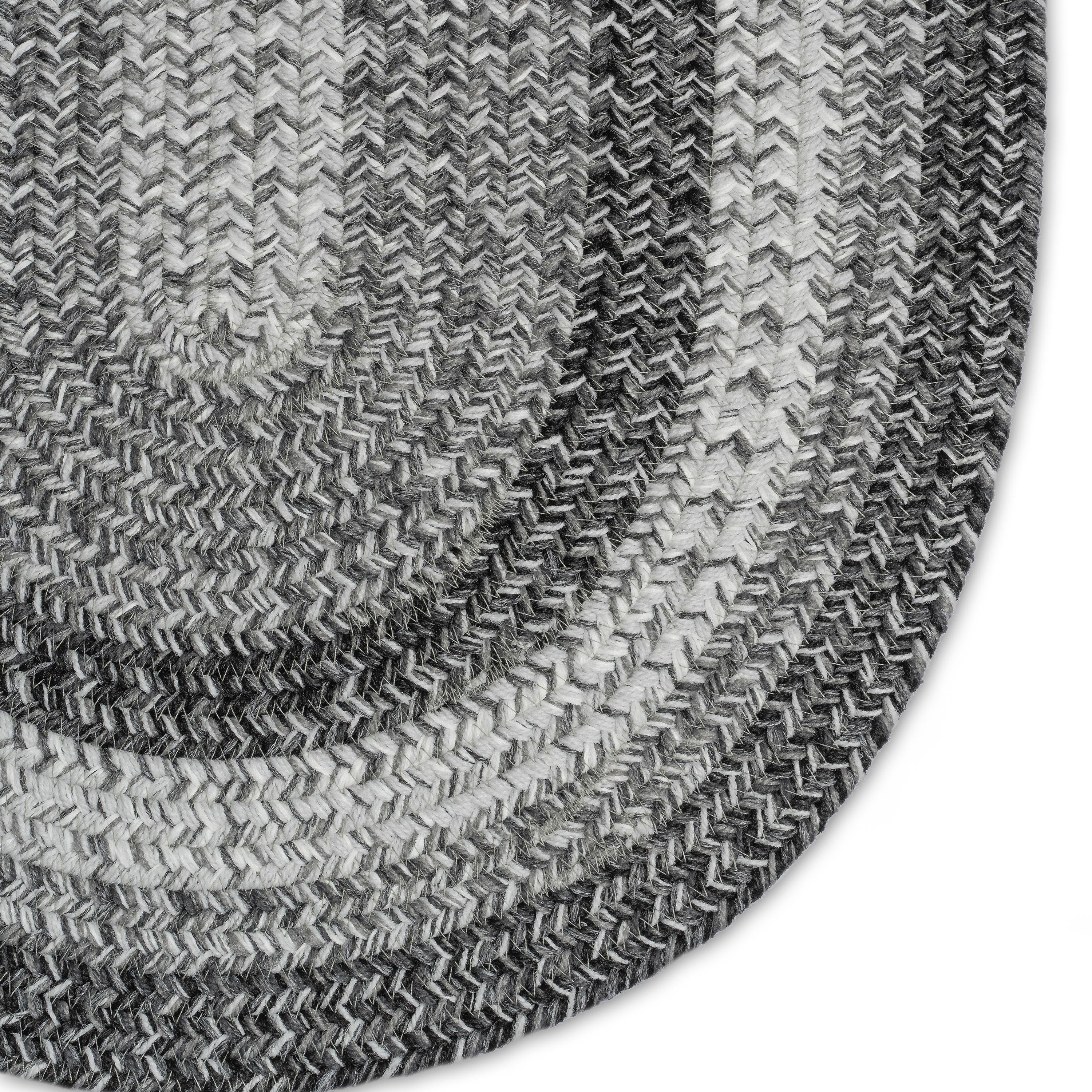 Indoor/Outdoor Oval Woodridge Braided Polypropylene Rug, 7' x 9' - Image 14