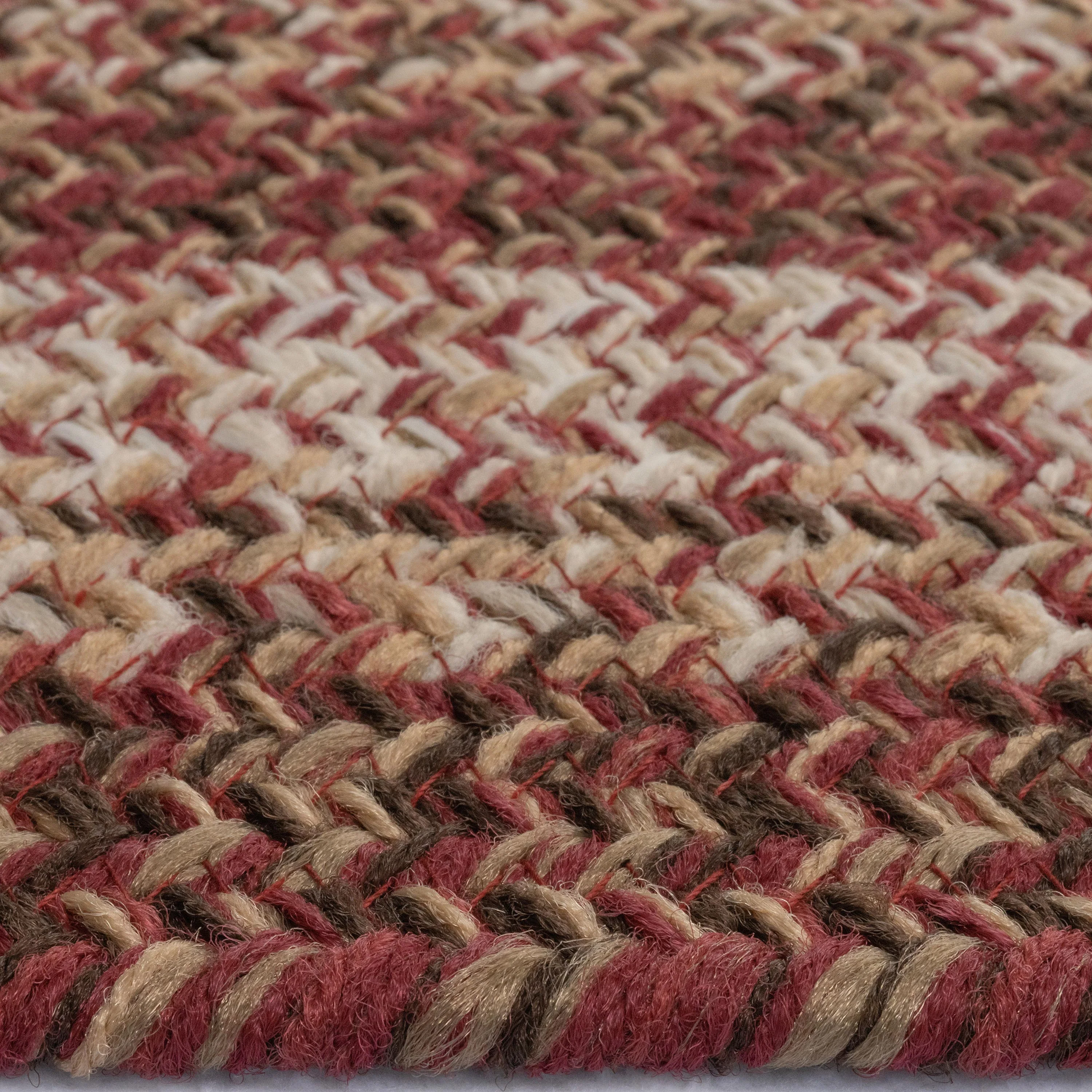 Indoor/Outdoor Oval Woodridge Braided Polypropylene Rug, 7' x 9' - Image 9