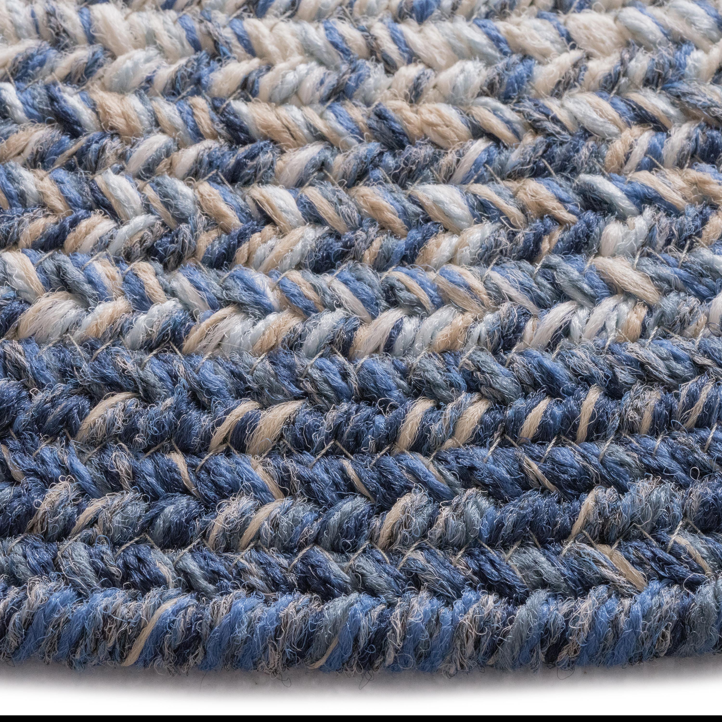Indoor/Outdoor Oval Woodridge Braided Polypropylene Rug, 7'6" Round - Image 6