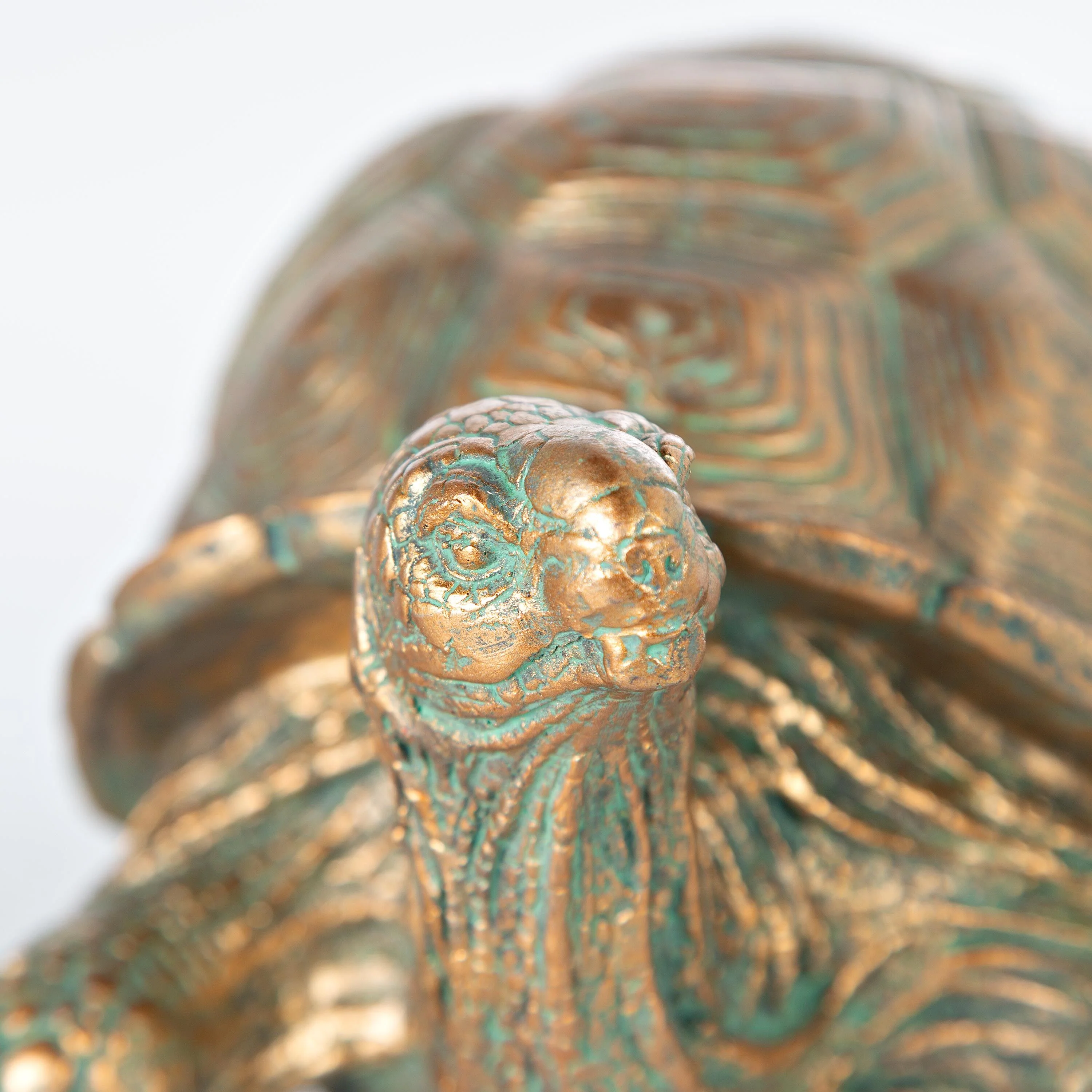Mother Tortoise with Two Babies Resin Garden Accents - Image 6