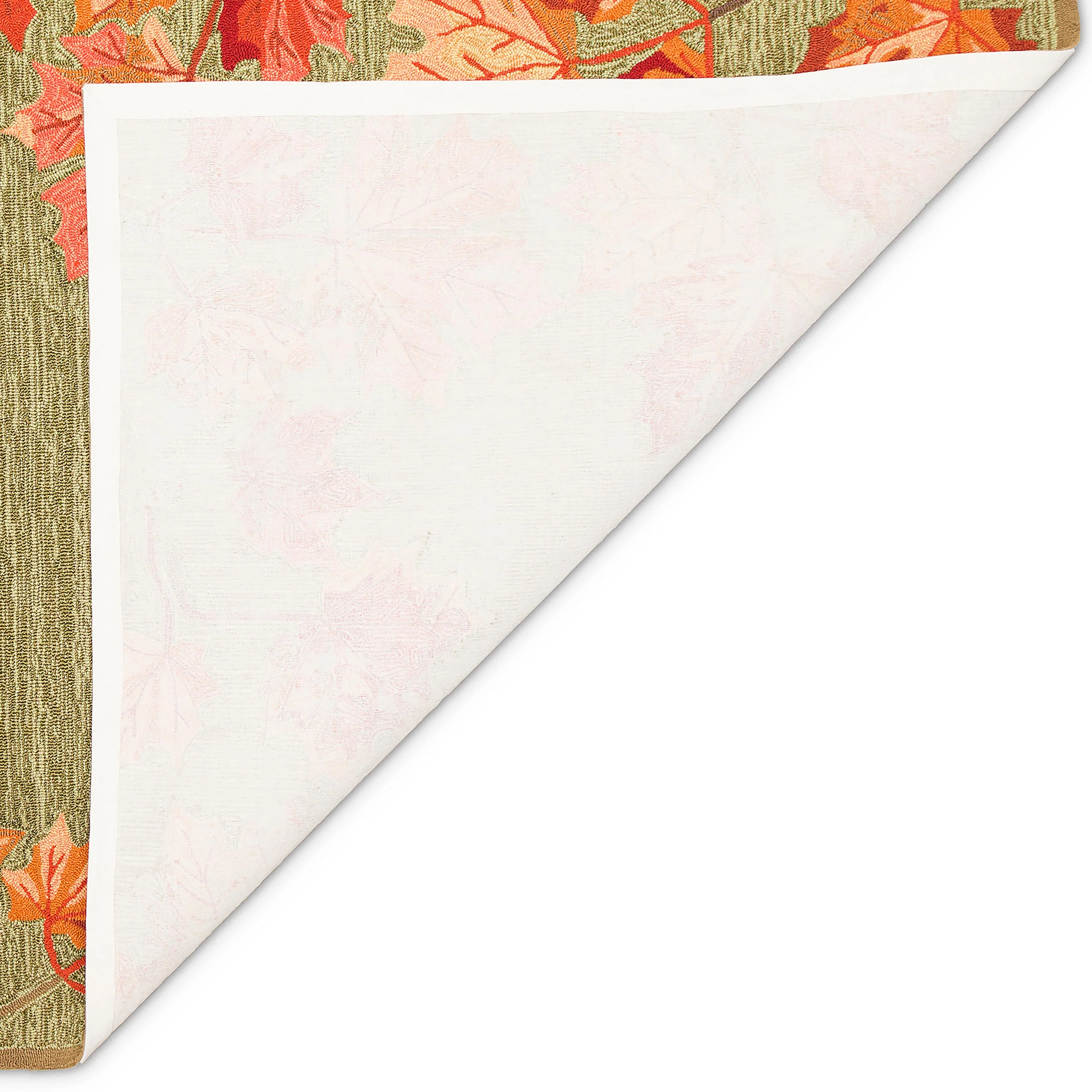 Indoor/Outdoor Falling Leaves Border Rug, 7'6" x 9'6" - Image 11
