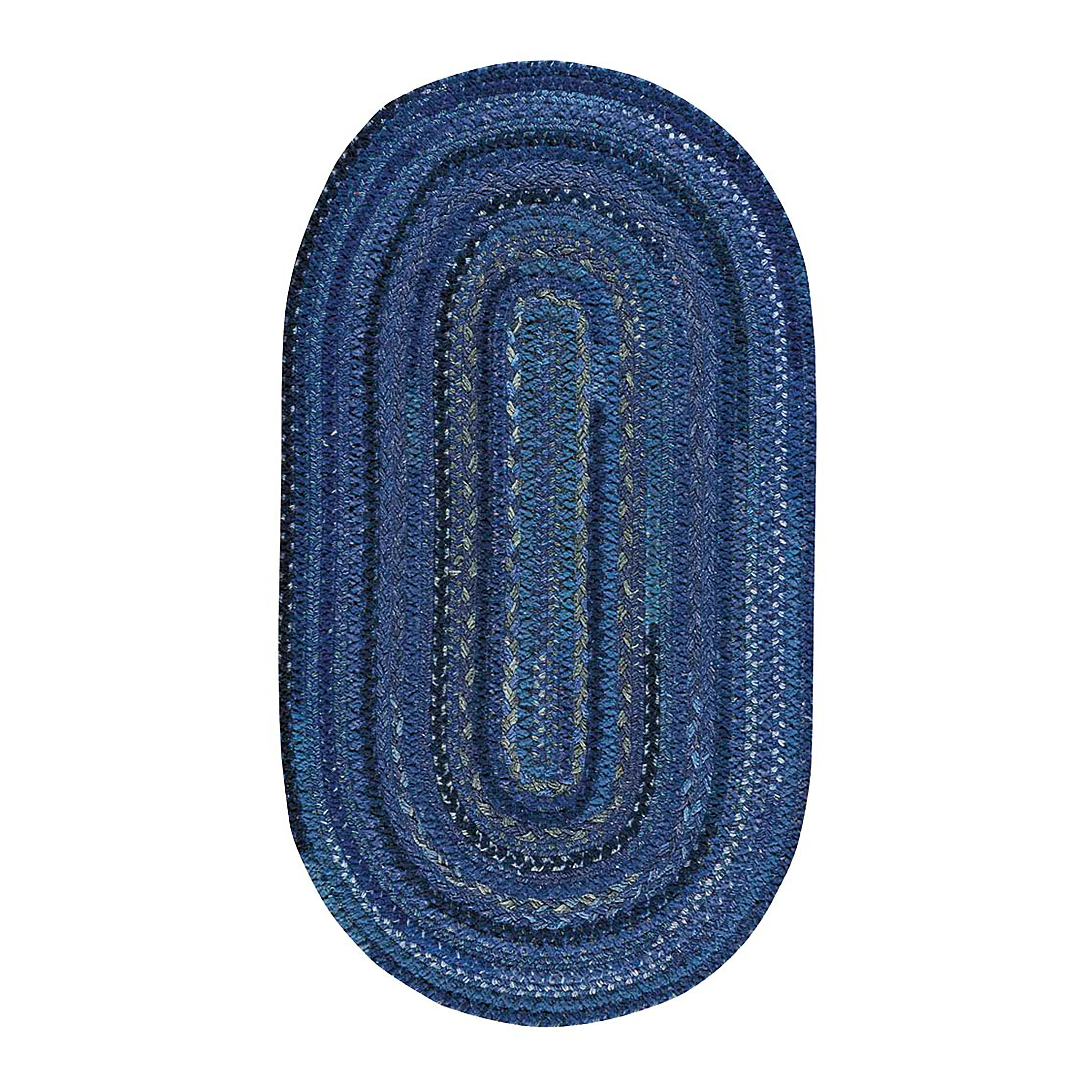 Oval Riverview Wool Blend Braided Rug, 3' x 5' - Image 6