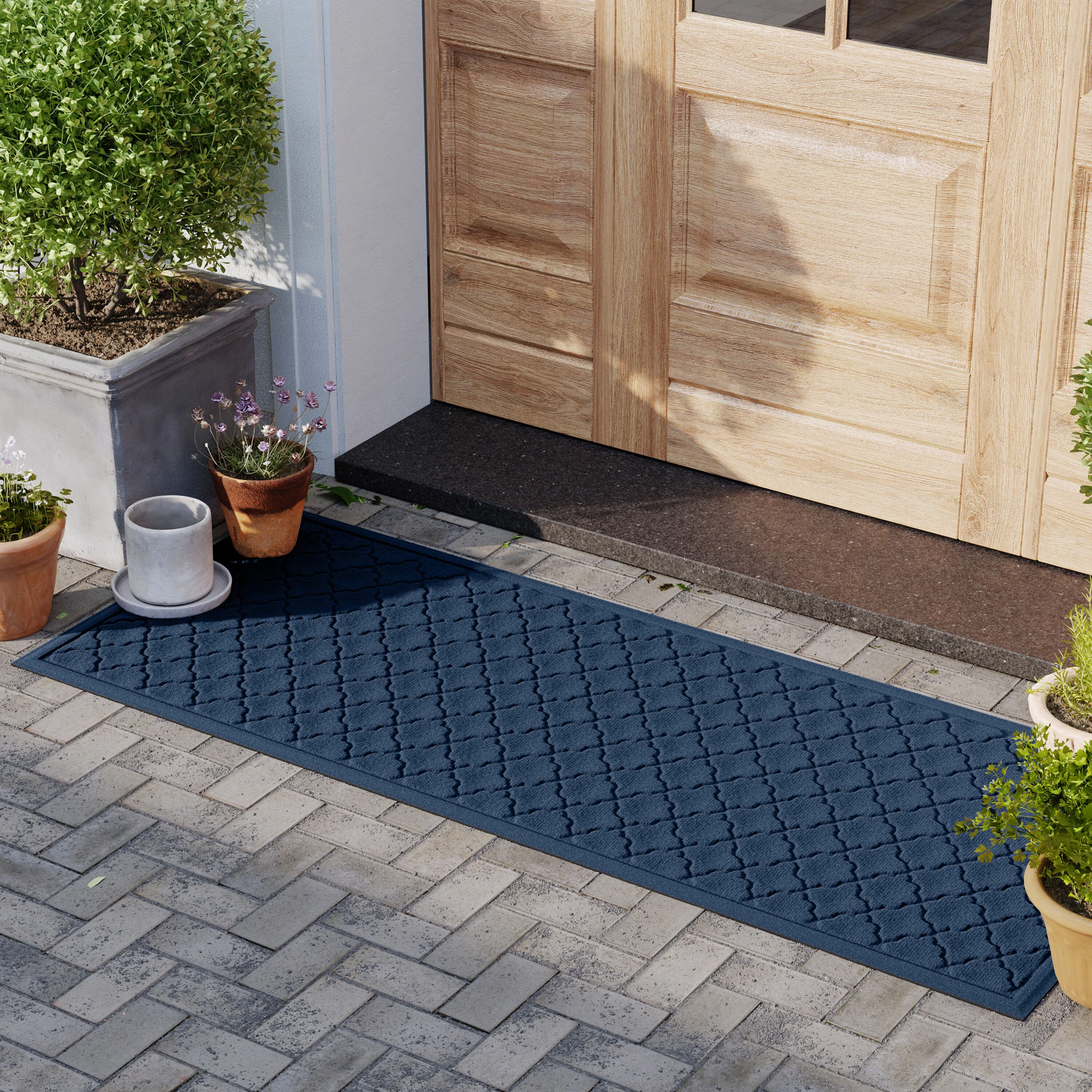 WaterHog® Indoor/Outdoor Geometric Doormat, 3' x 7' - Image 8