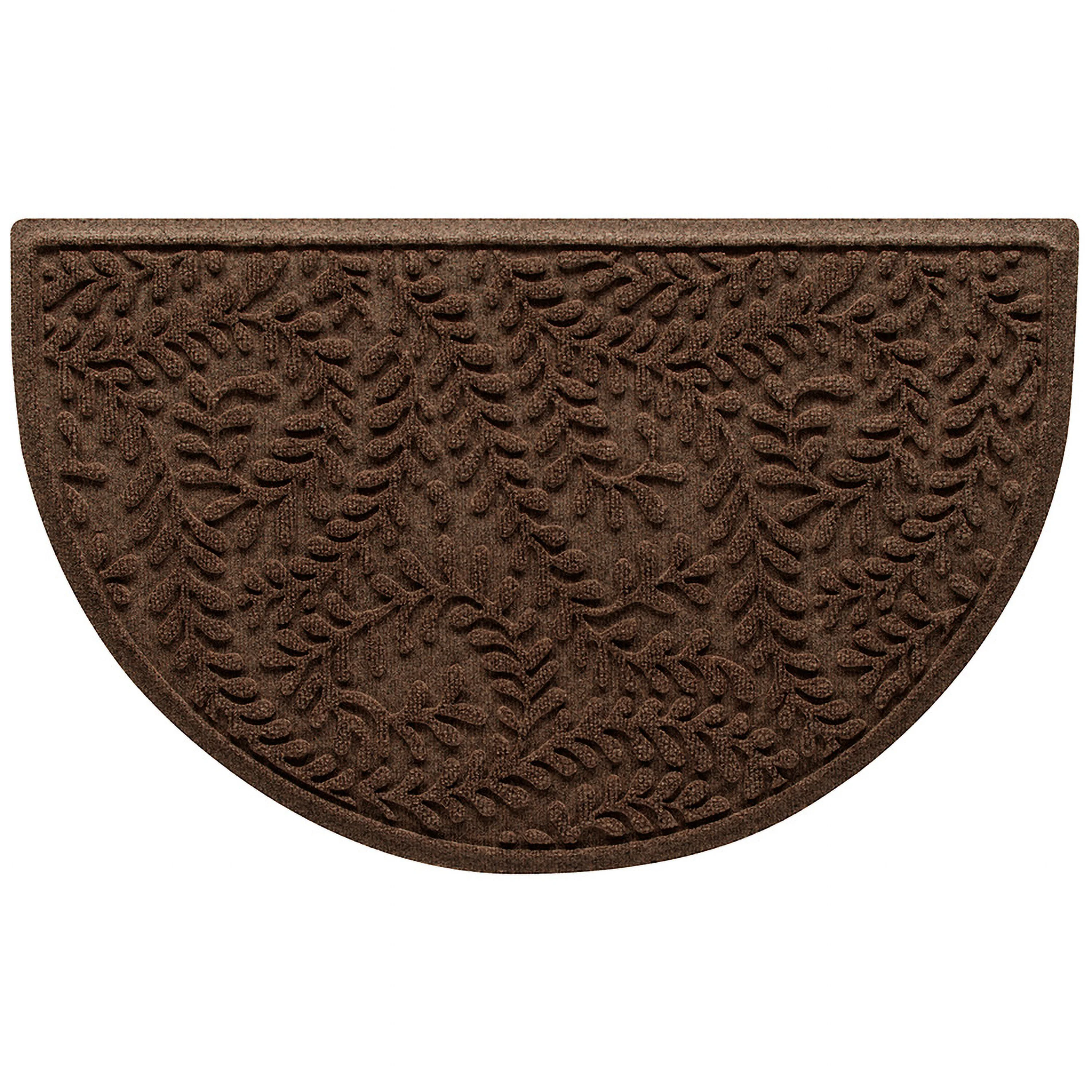 WaterHog® Indoor/Outdoor Leaves Half-Round Doormat, 24" x 39" - Image 11