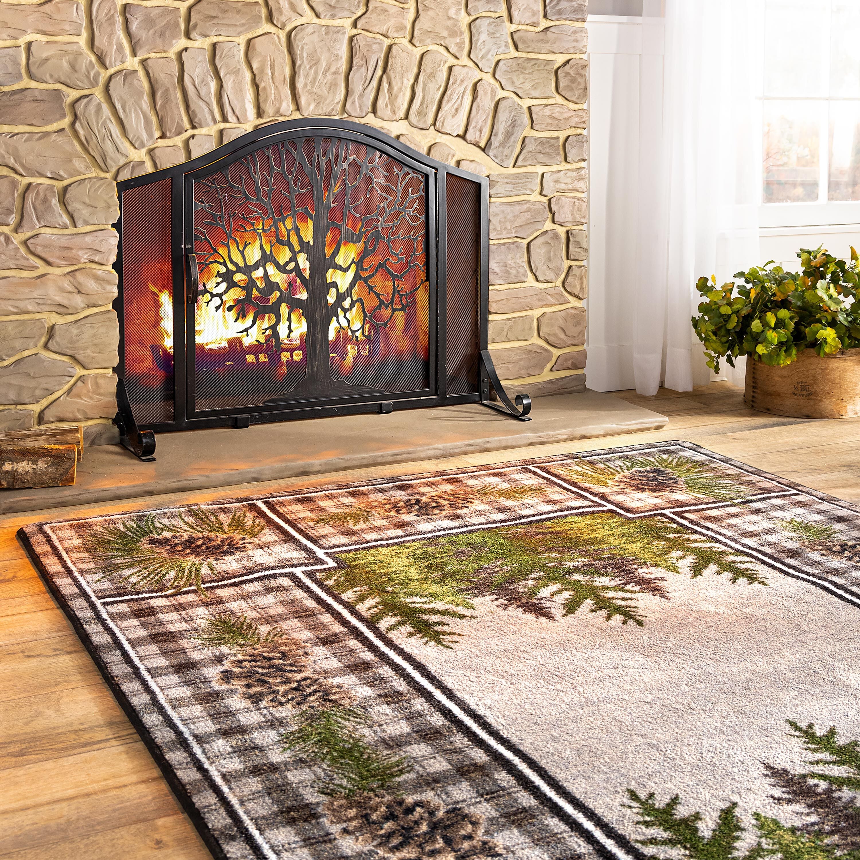 Pine Cone Valley Plaid Rug - Image 5