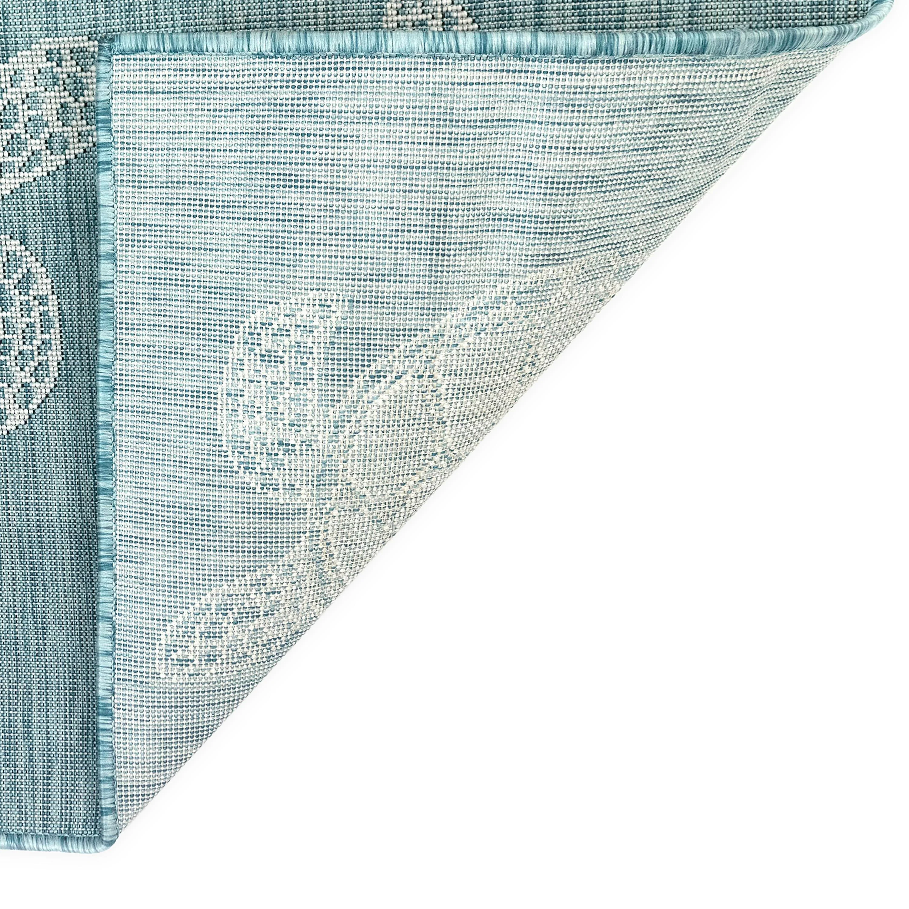 Indoor/Outdoor Textured Sea Turtles Polypropylene Runner, 23" x 7'6" - Image 7