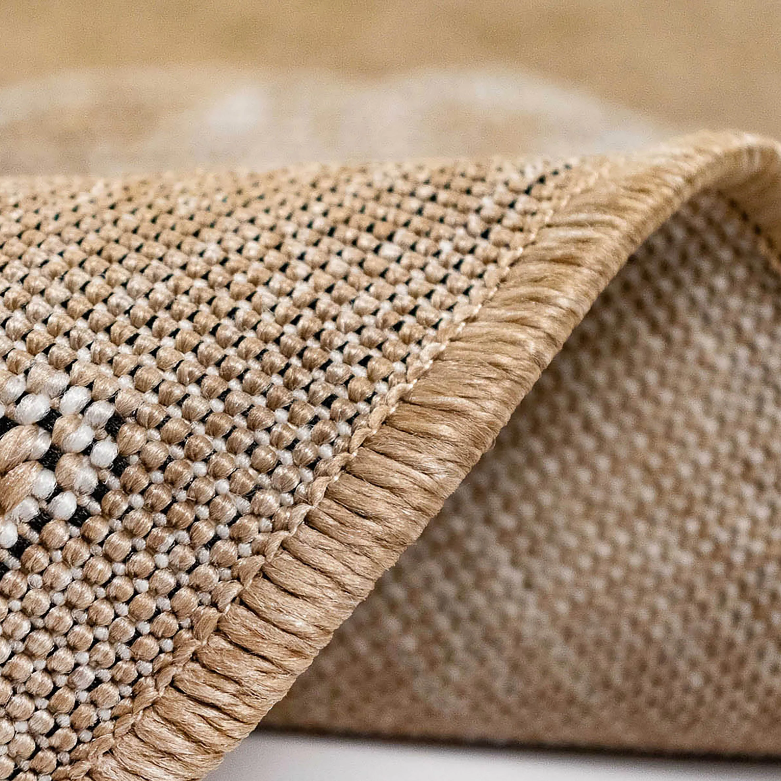 Indoor/Outdoor Textured Shells Polypropylene Rug, 4'10" x 7'6" - Image 6