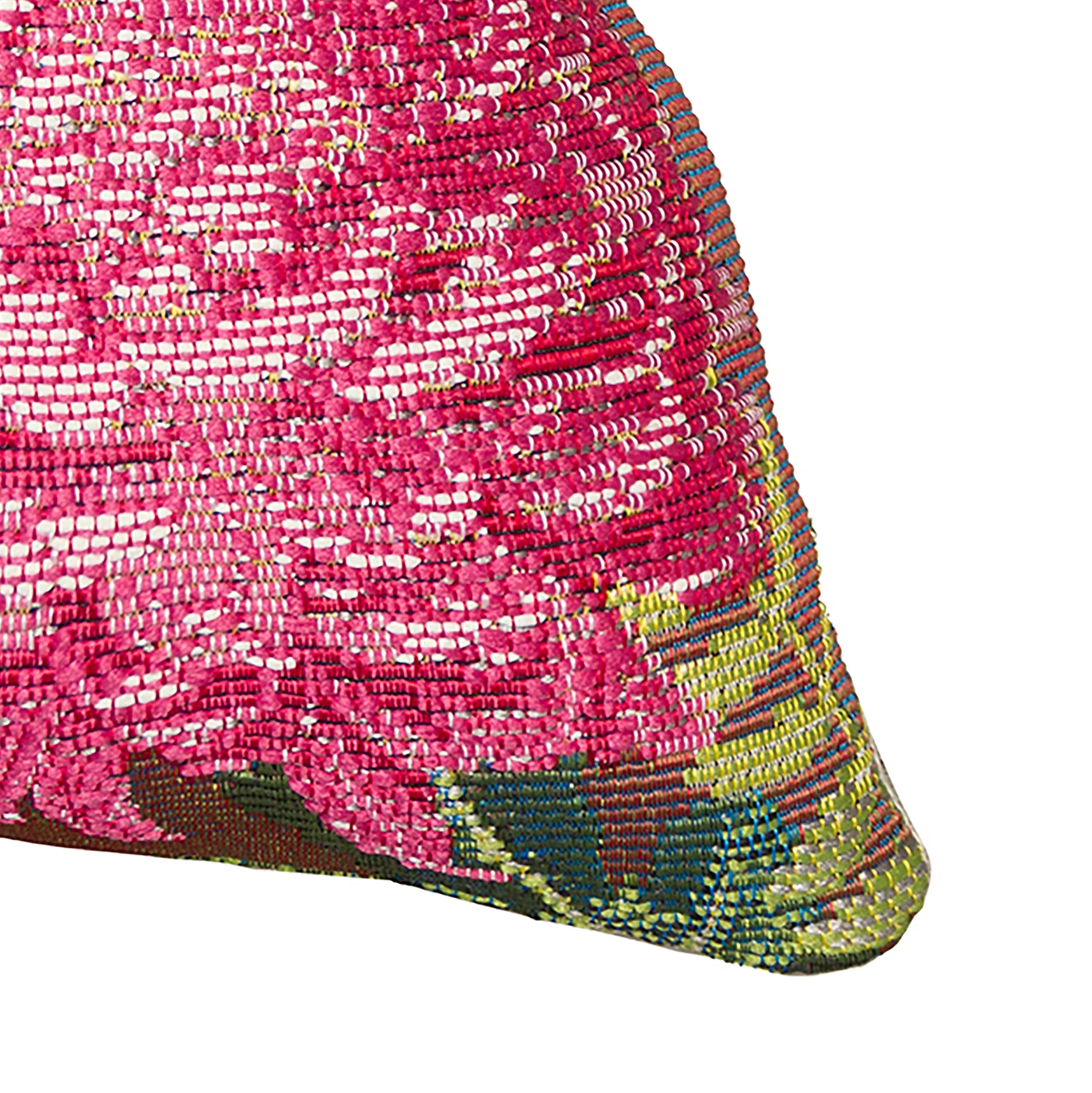 Indoor/Outdoor Chrysanthemum Polypropylene Throw Pillow - Image 8