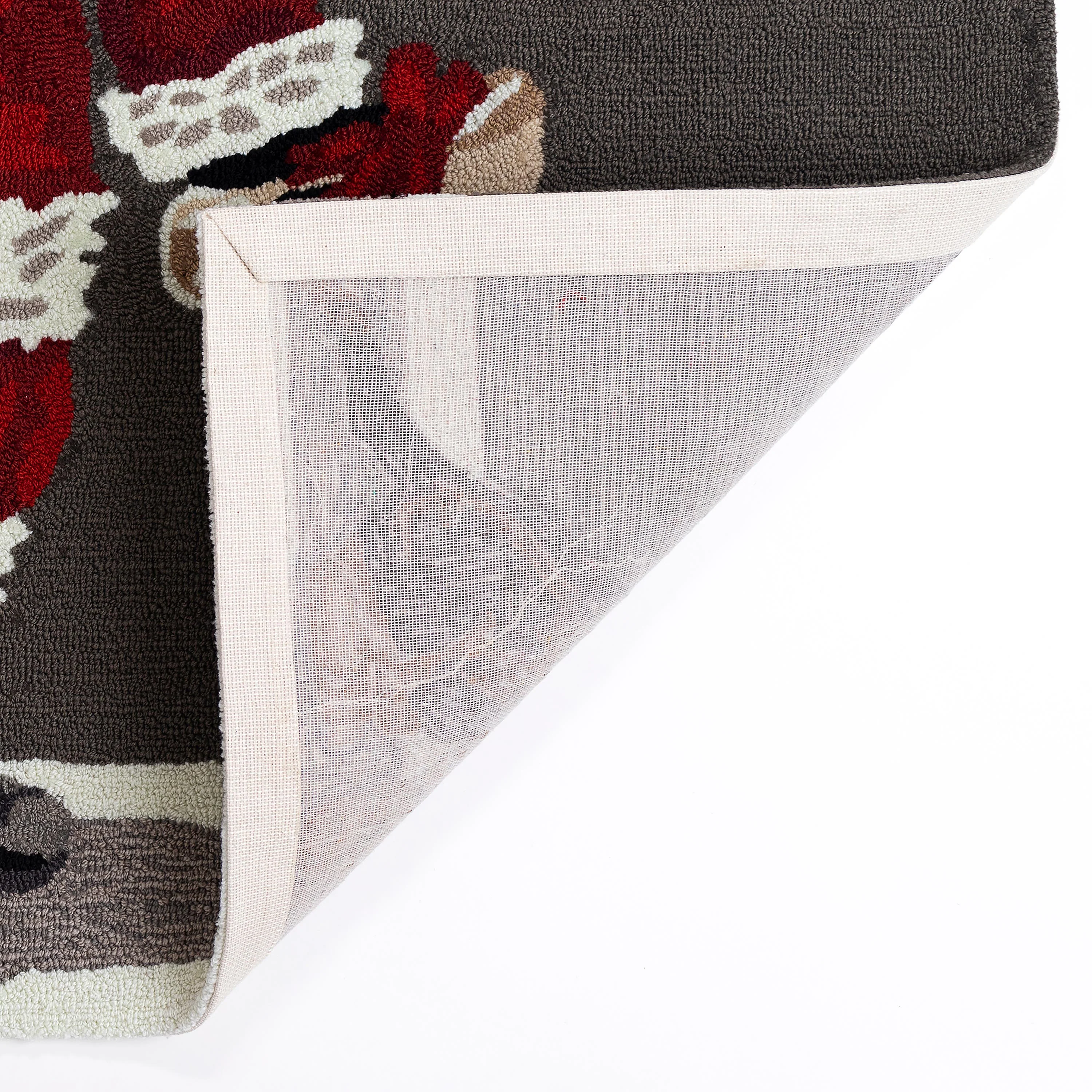 Indoor/Outdoor Hand-Hooked Good Dog Accent Rug, 30" x 48" - Image 5