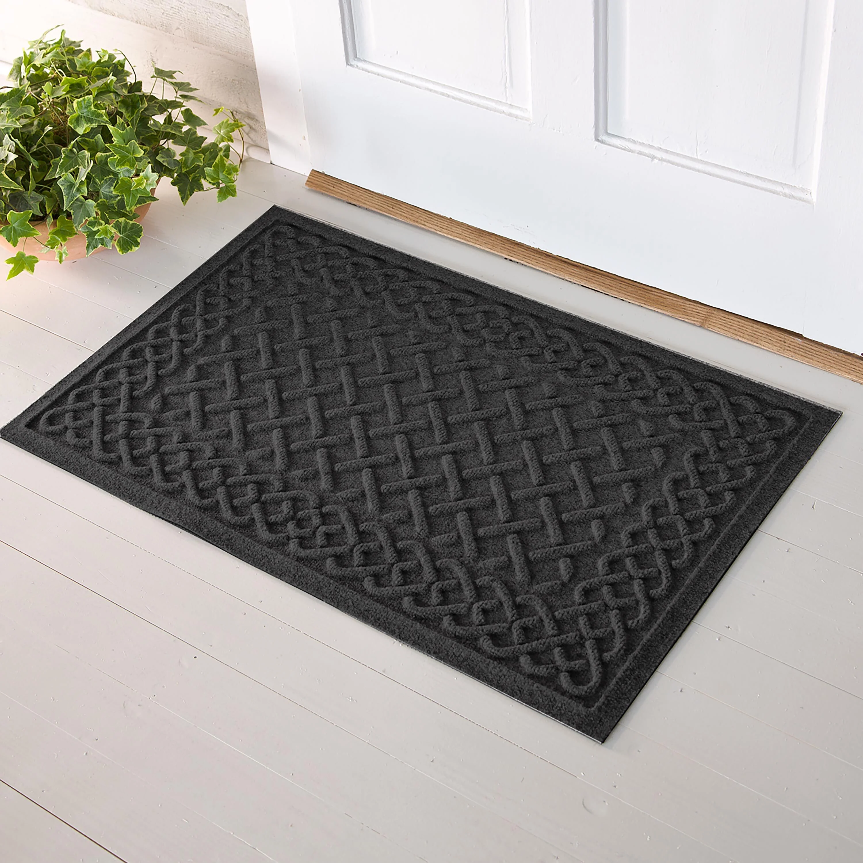 WaterHog® Cable Weave Doormat, 2' x 5' - Image 4