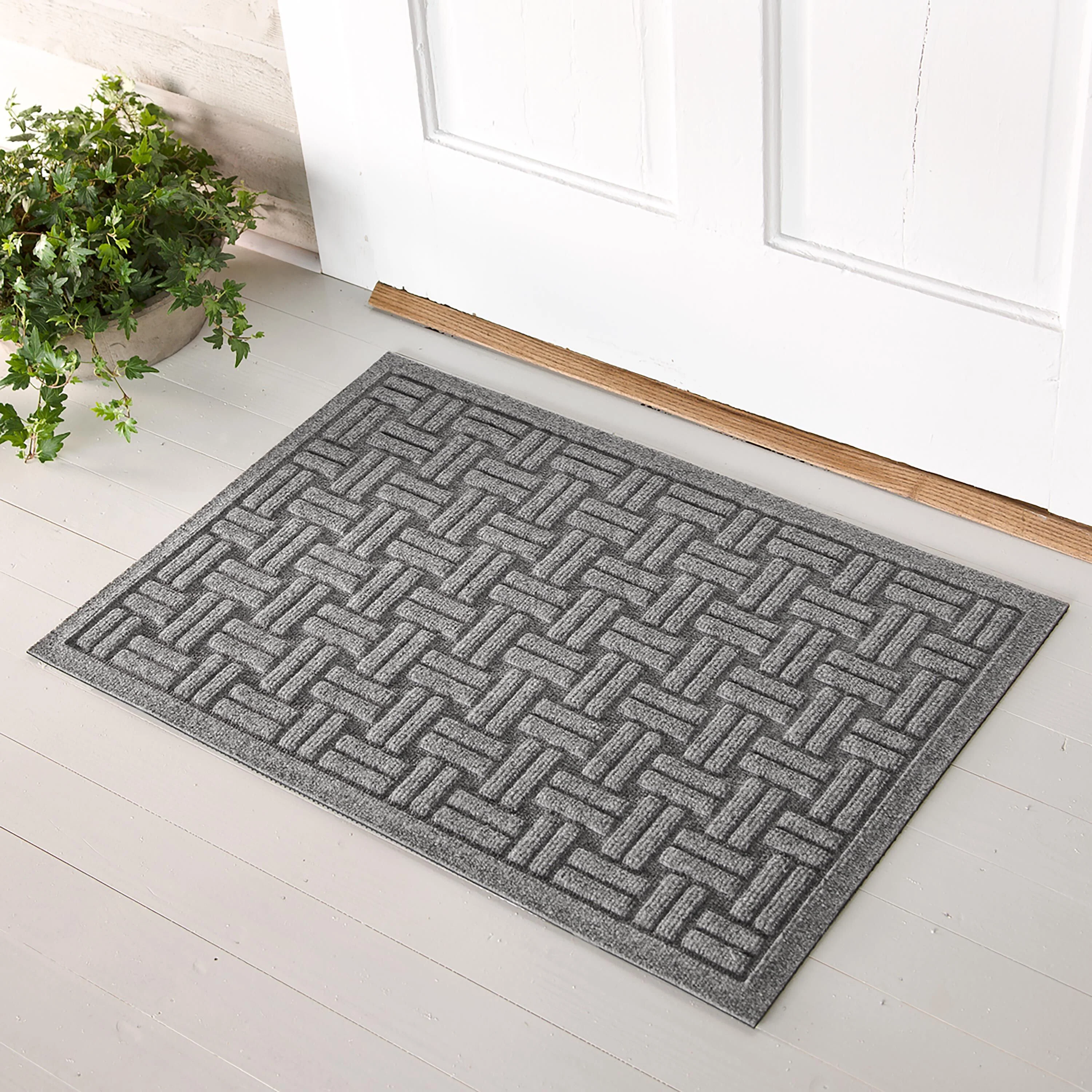 WaterHog® Basket Weave Doormat, 3' x 7' - Image 7