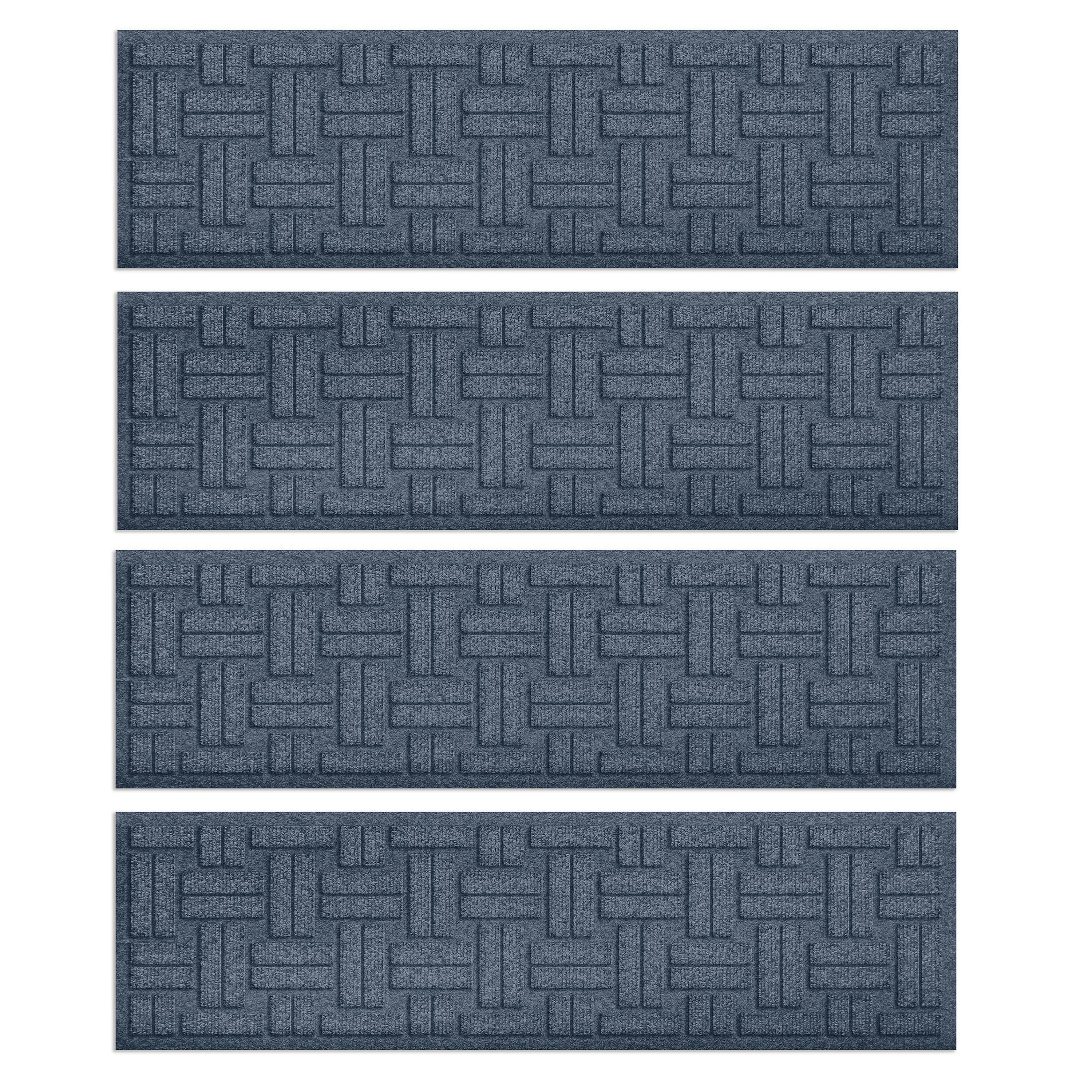WaterHog® Basket Weave Stair Tread Mats, Set of 4 - Image 2