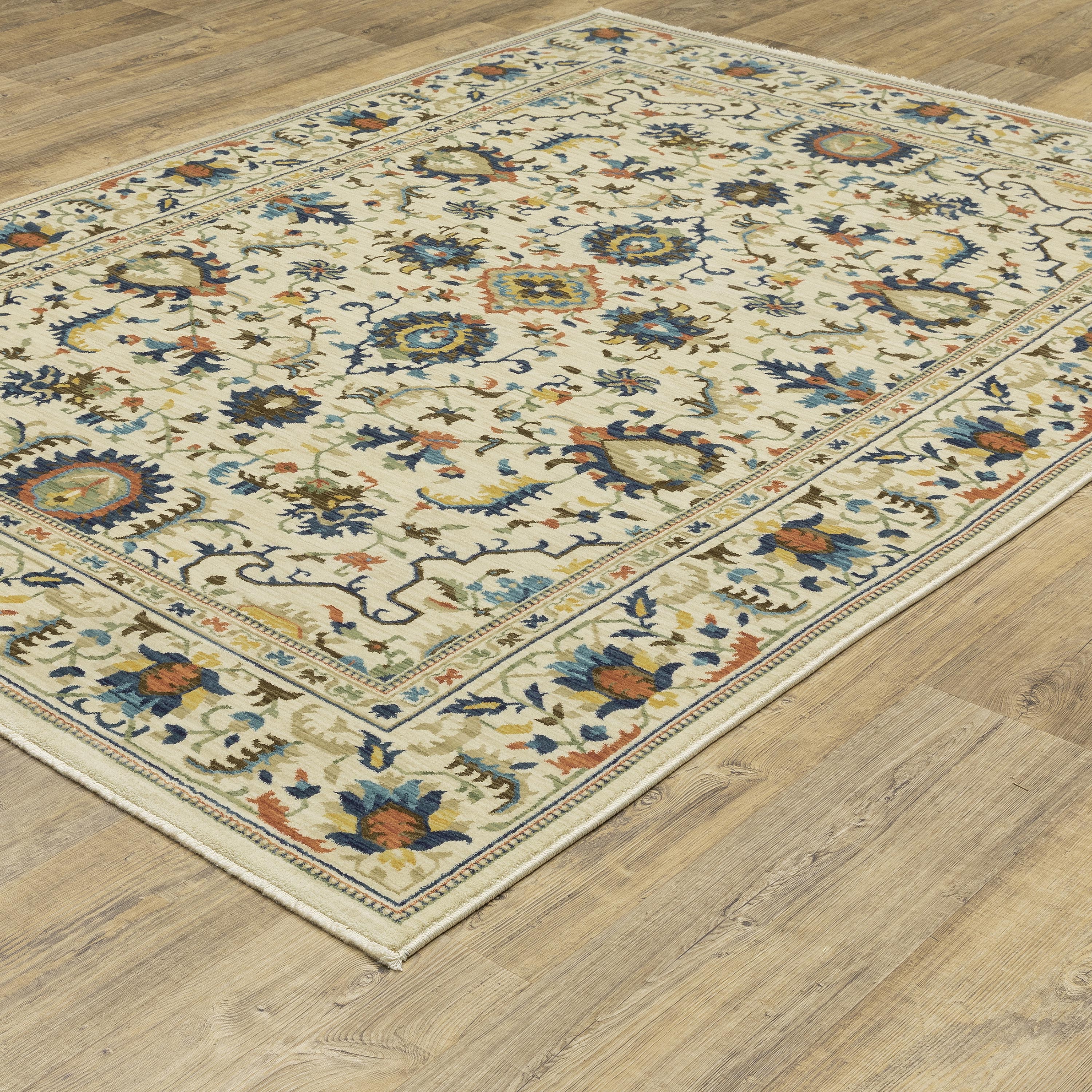 Indoor/Outdoor Clover Hill Border Polypropylene Rug, 3'3" x 5' - Image 11