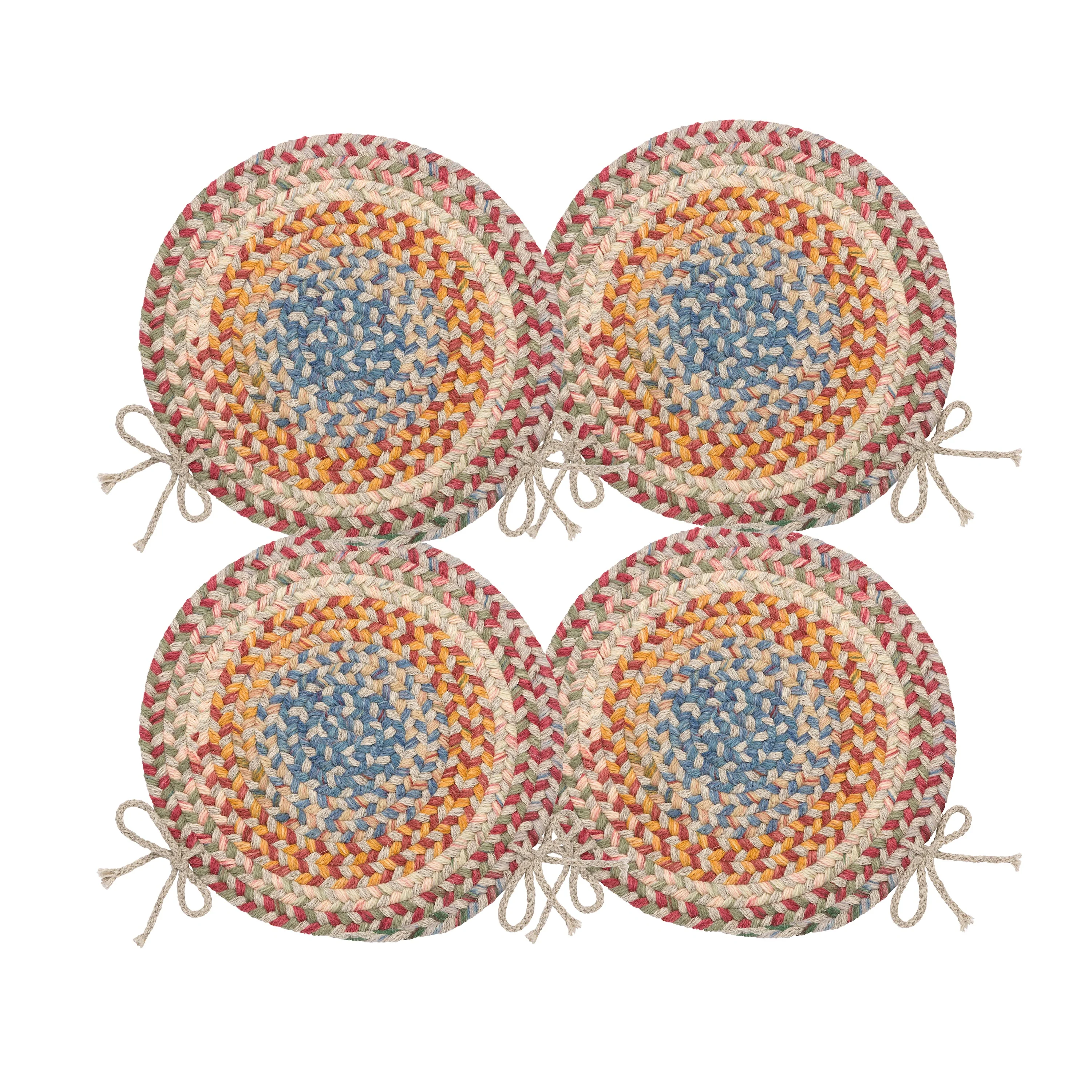 Blue Ridge Wool Braided Chair Pads, Set of 4 - Image 6