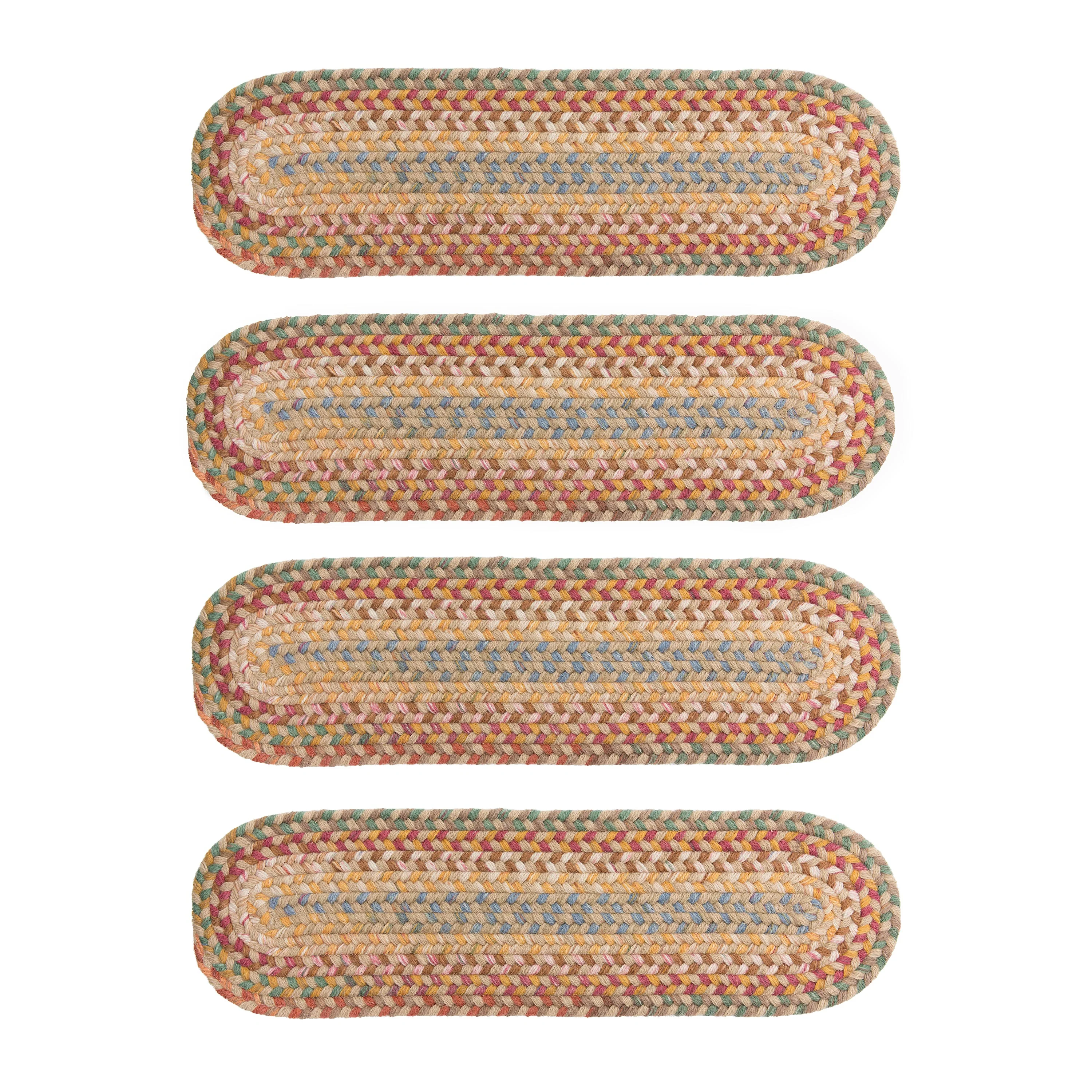 Blue Ridge Wool Oval Braided Stair Treads, Set of 4 - Image 12