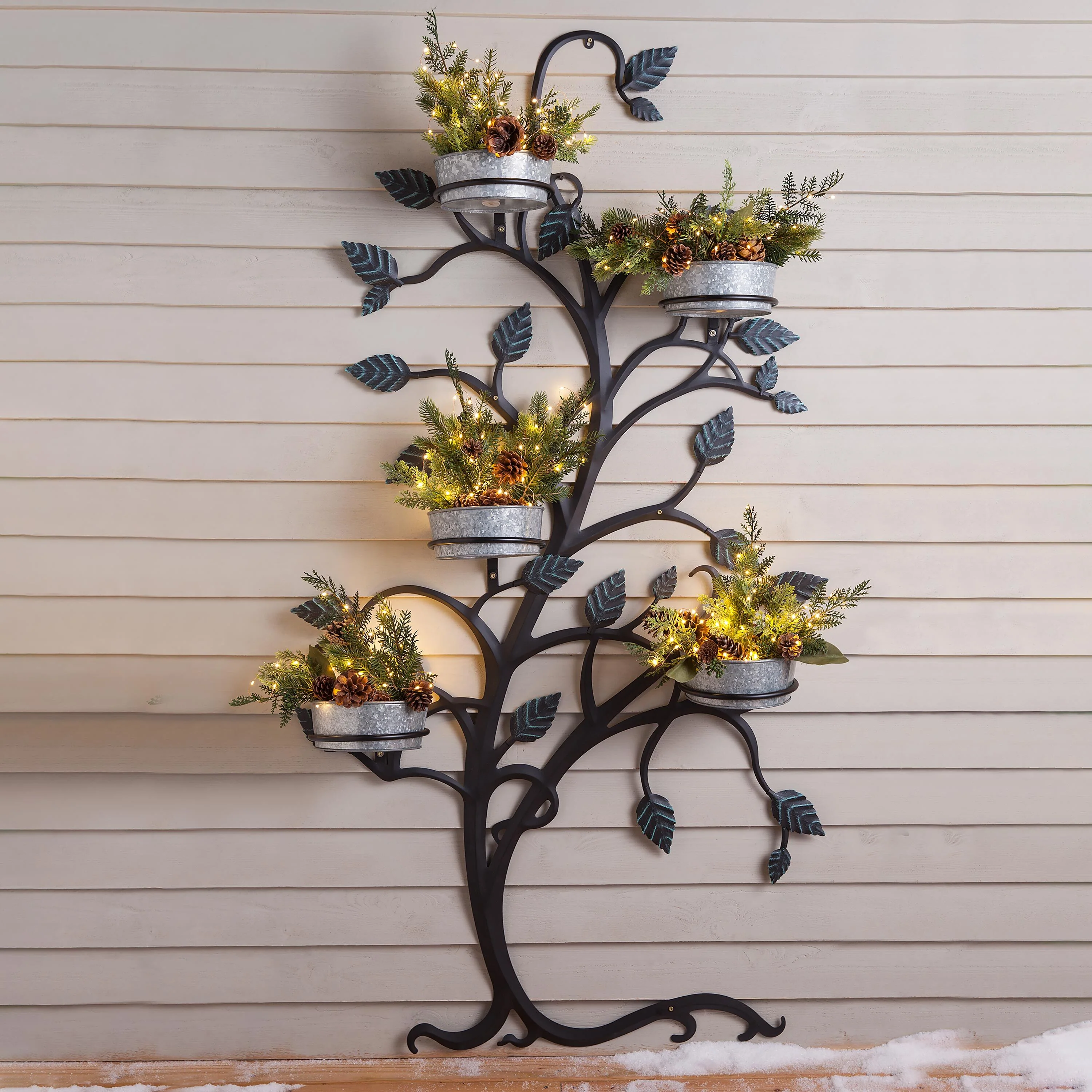 Hanging Tree Trellis with Pot Holders - Image 4