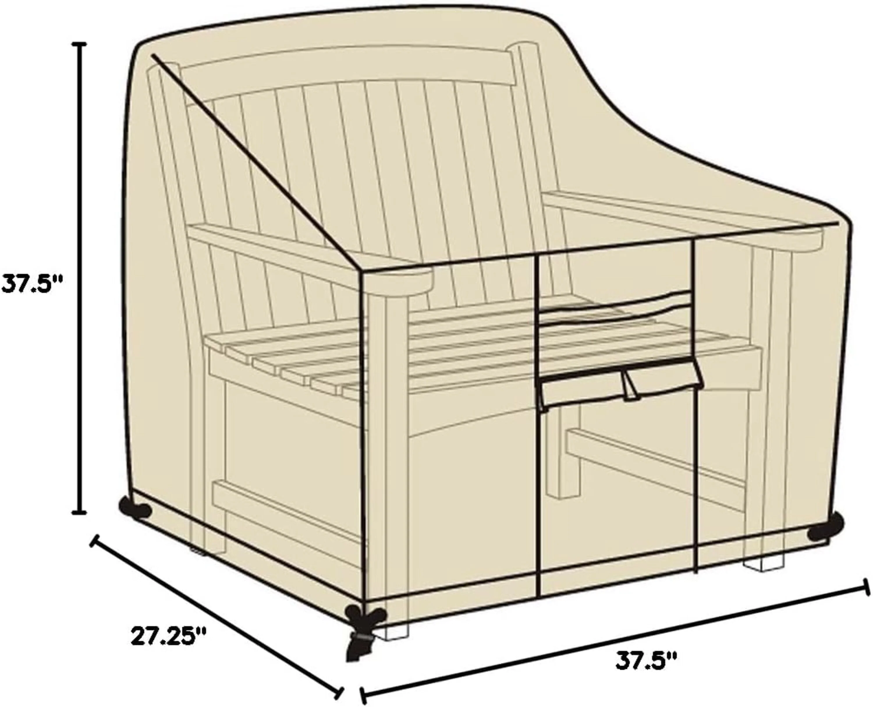 Deluxe Deep Seat Chair Cover - Image 7