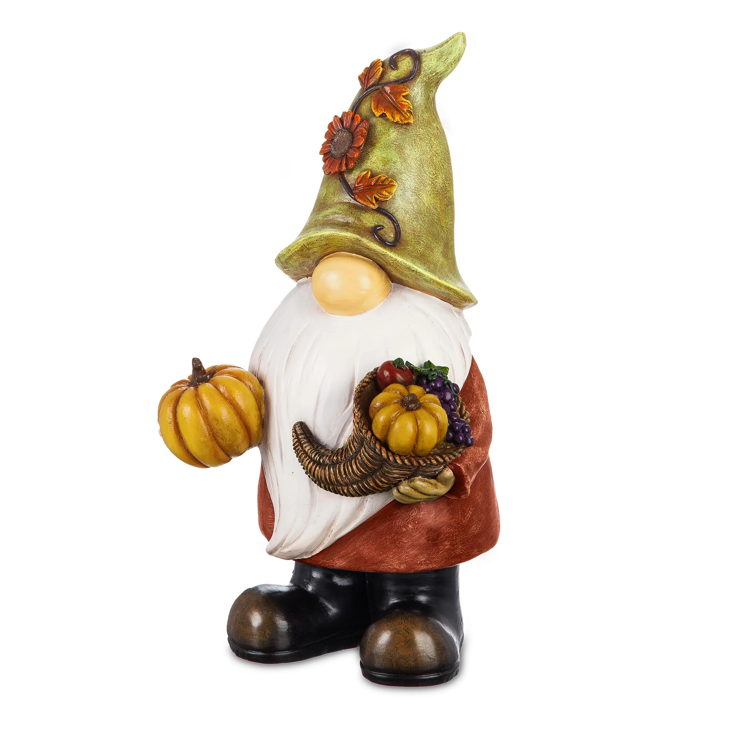 Fall Harvest Garden Gnome Statue - Image 2