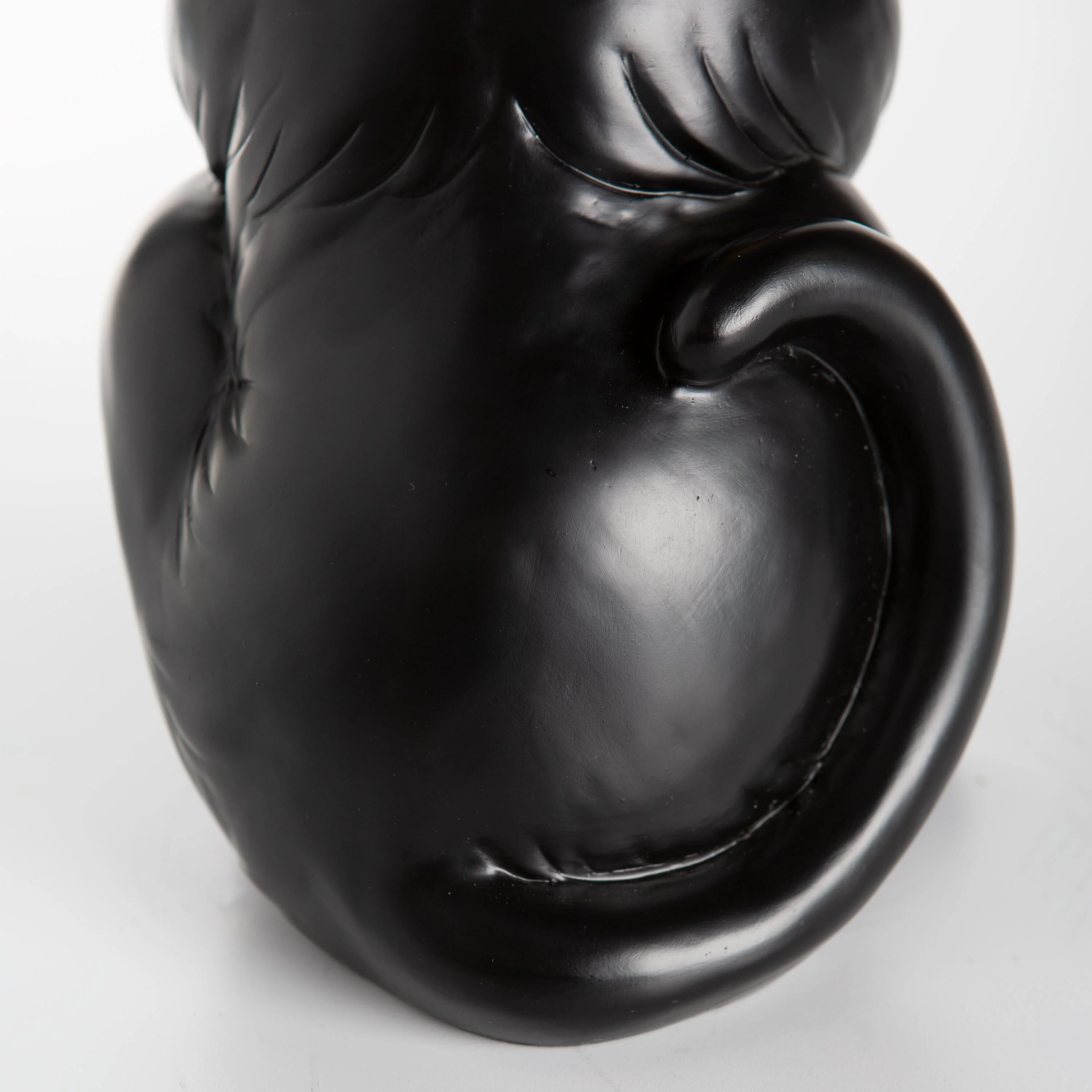 Indoor/Outdoor Lighted Black Cat Shorty Halloween Statue - Image 7