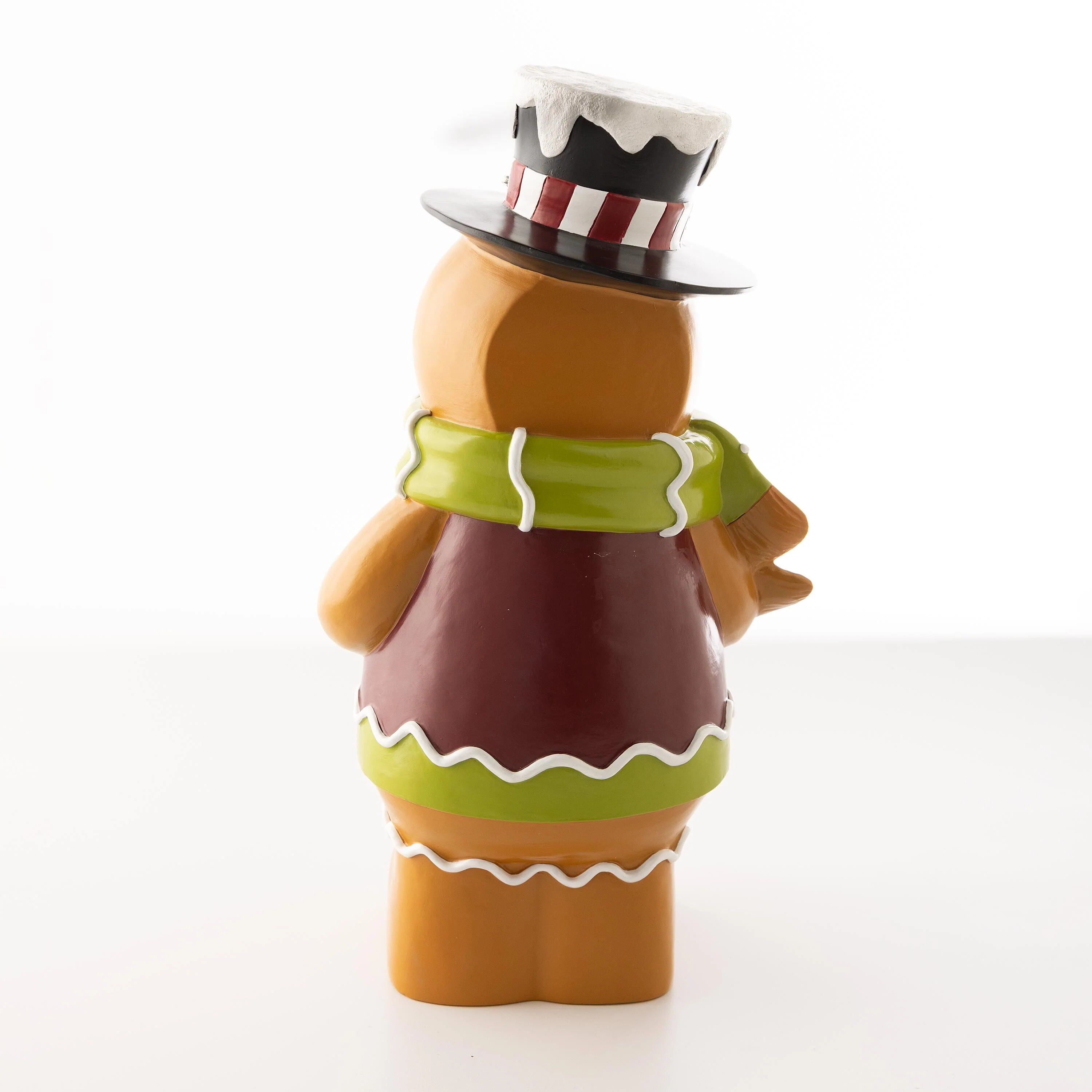 Indoor/Outdoor Lighted Gingerbread Boy Shorty Statue - Image 4