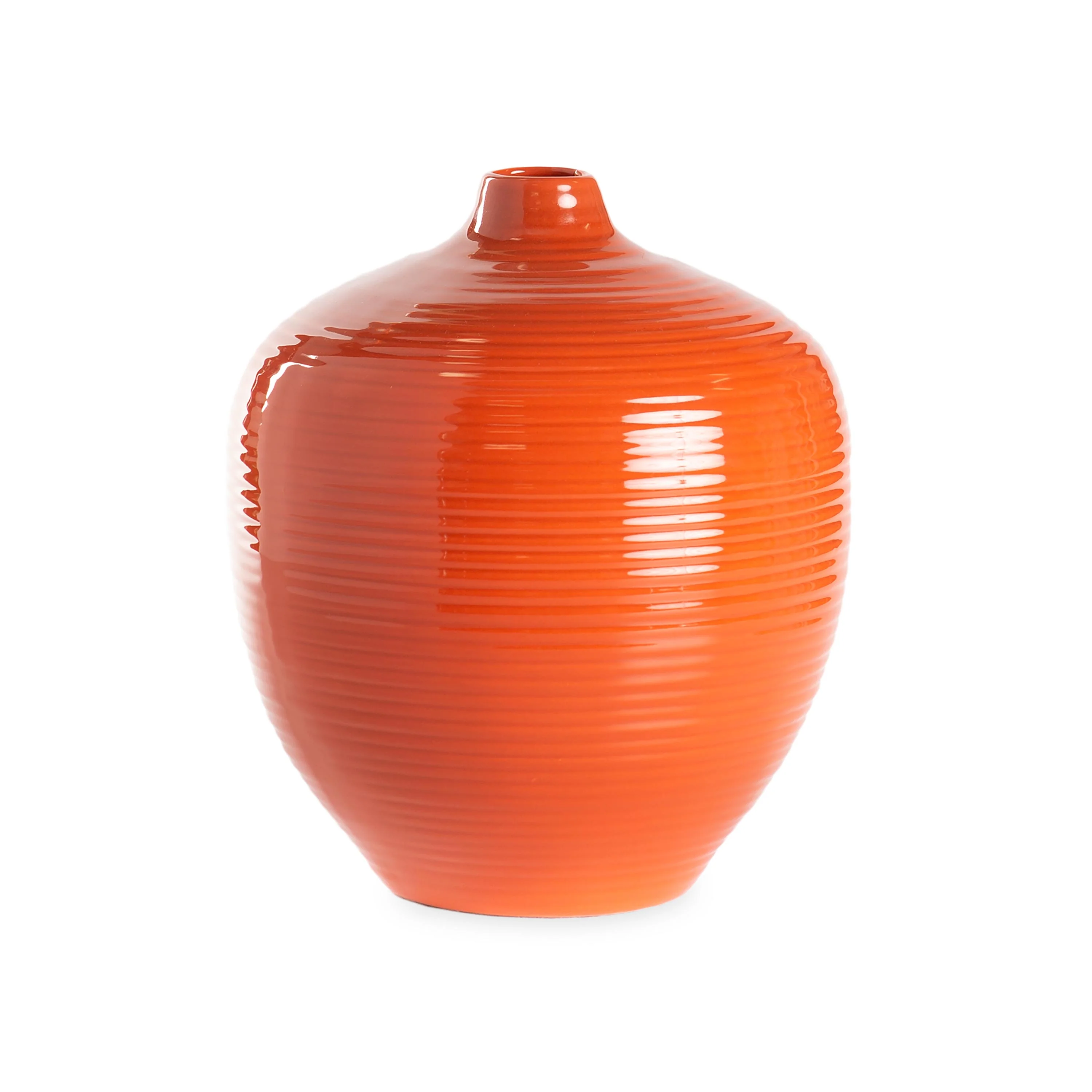 Handmade Small Round Clay Alexandria Vase - Image 4