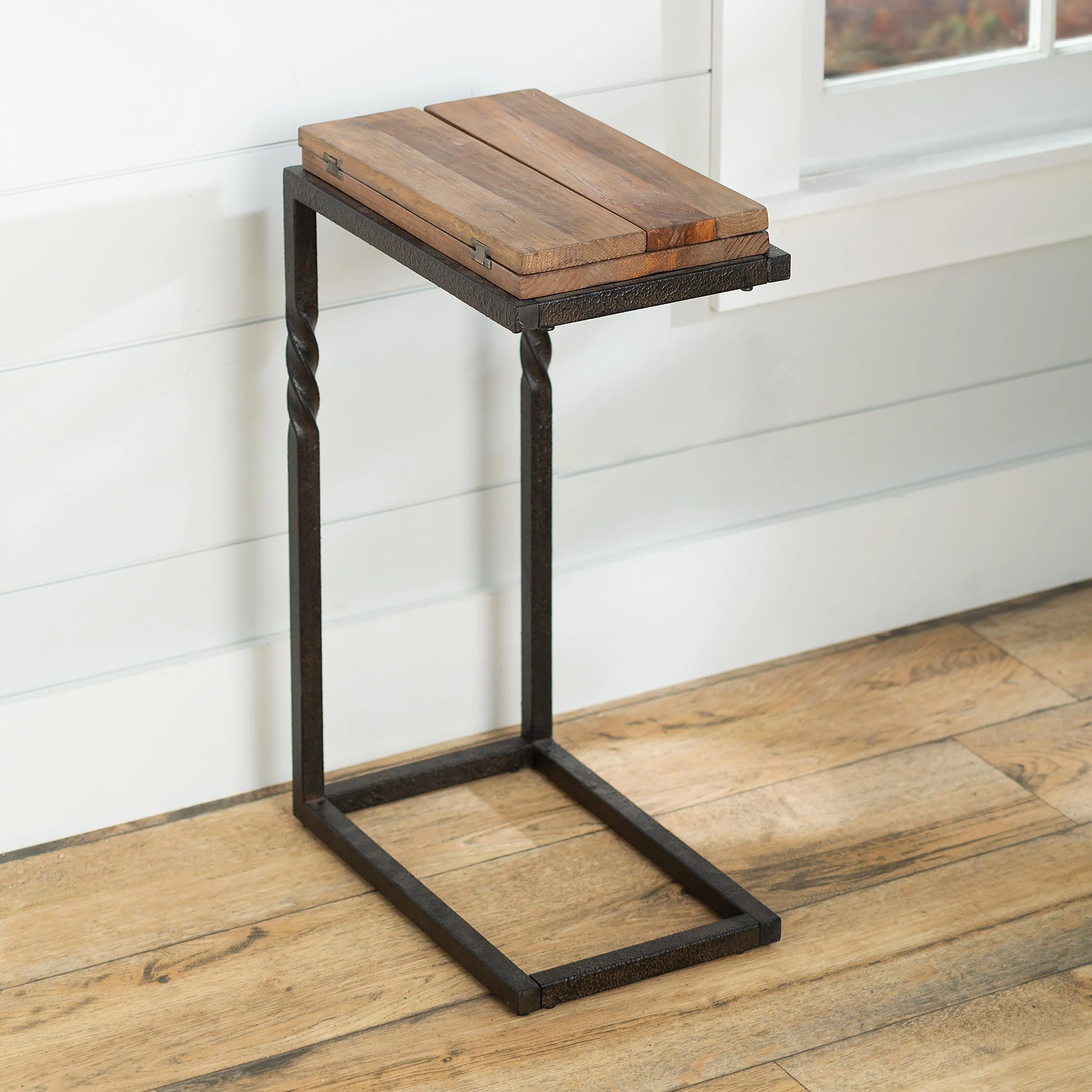 Deep Creek Rustic Pull-Up Table with Fold-Out Leaves - Image 8
