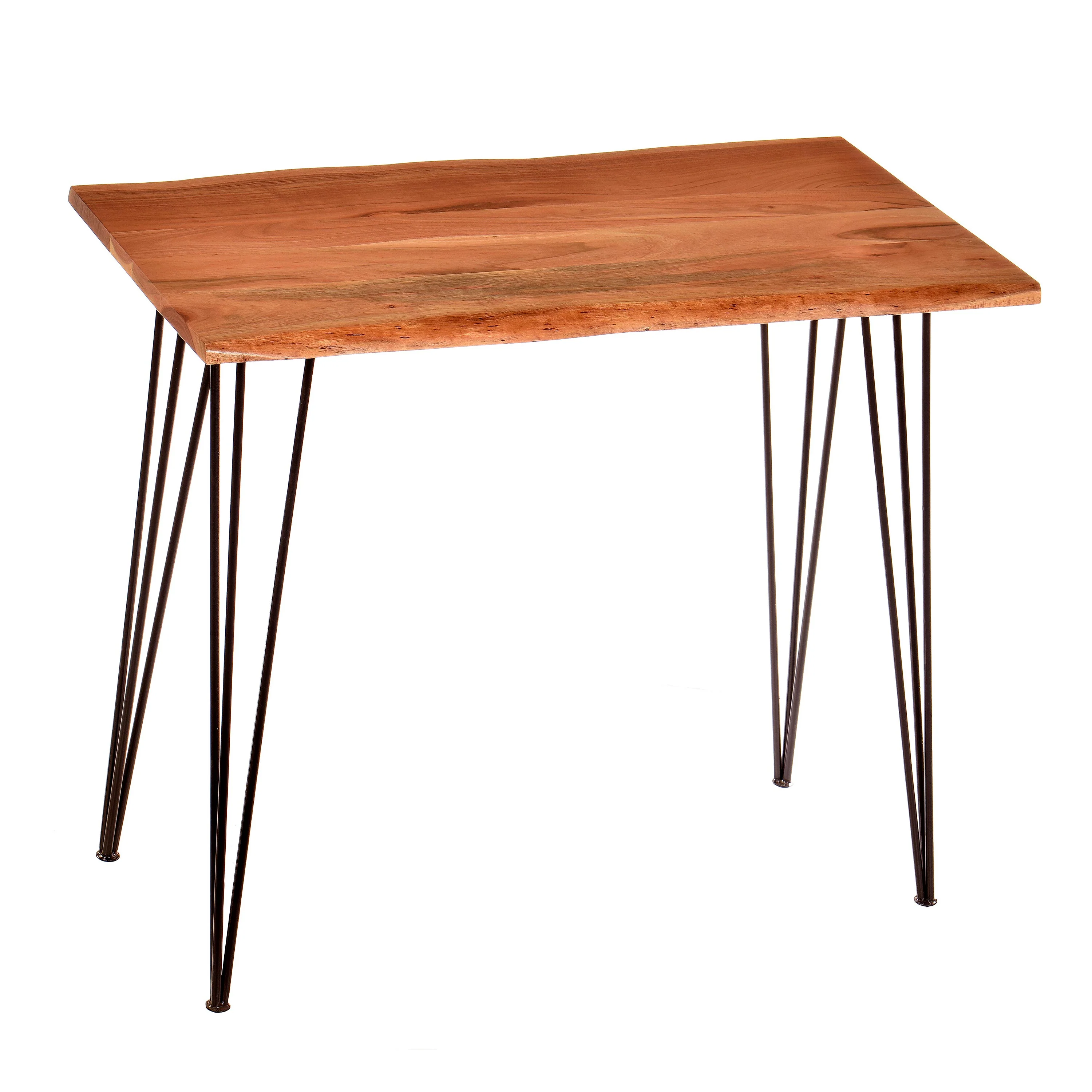 Live Edge Acacia Wood Console Table with Hairpin Legs - Image 5