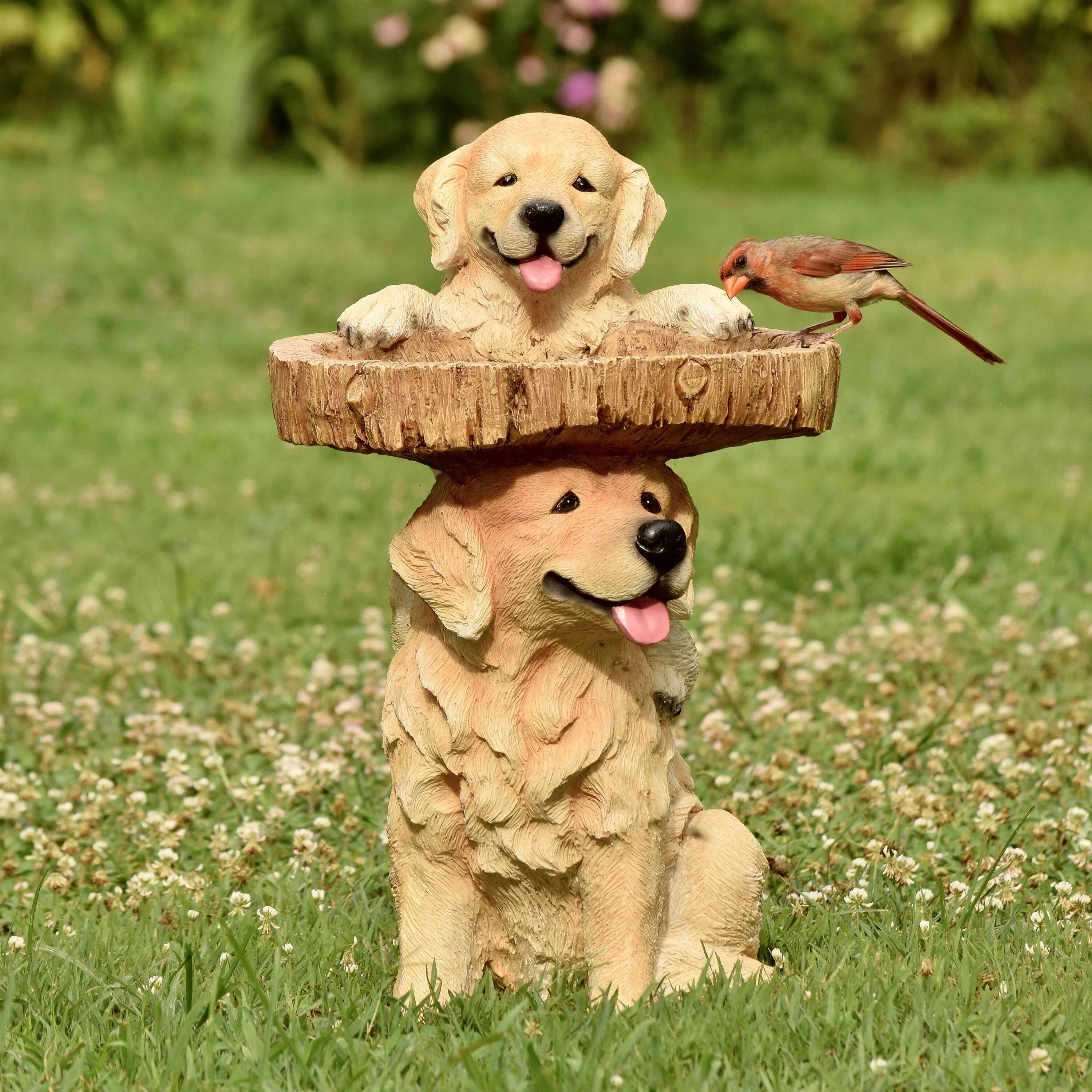Playful Puppies Birdbath - Image 3