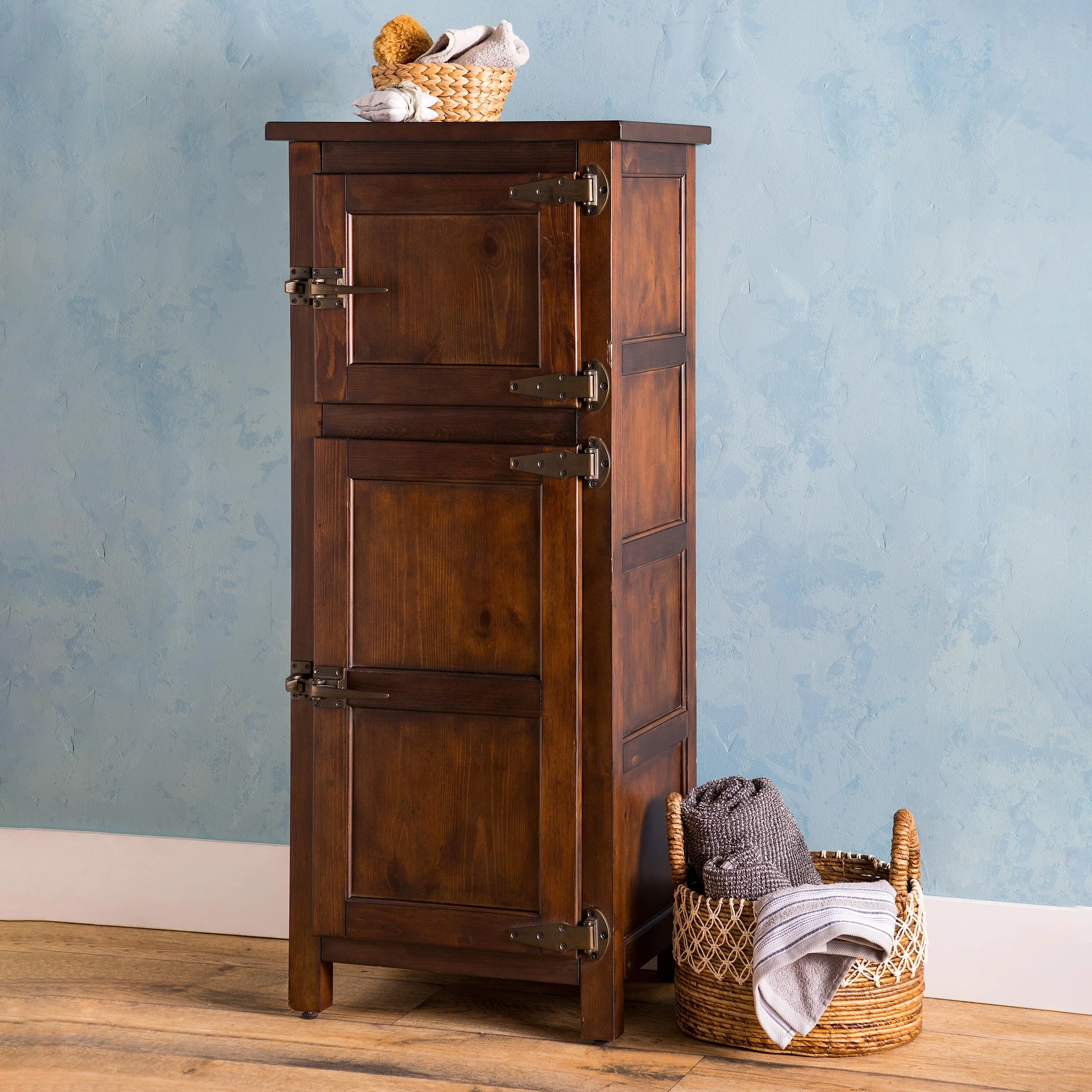 Portland Ice Box Wood Jelly Cabinet with Replica Hardware - Image 3