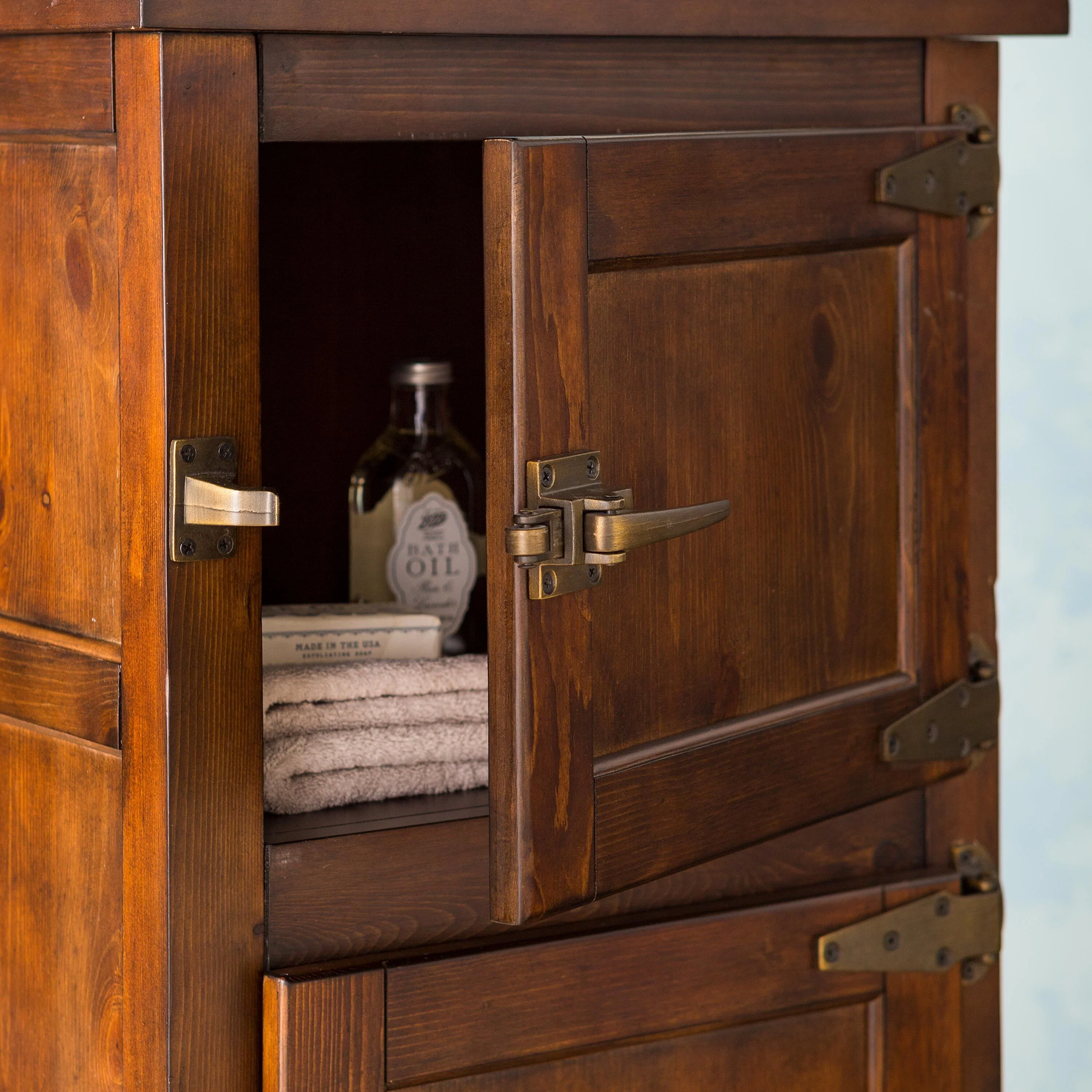 Portland Ice Box Wood Jelly Cabinet with Replica Hardware - Image 5