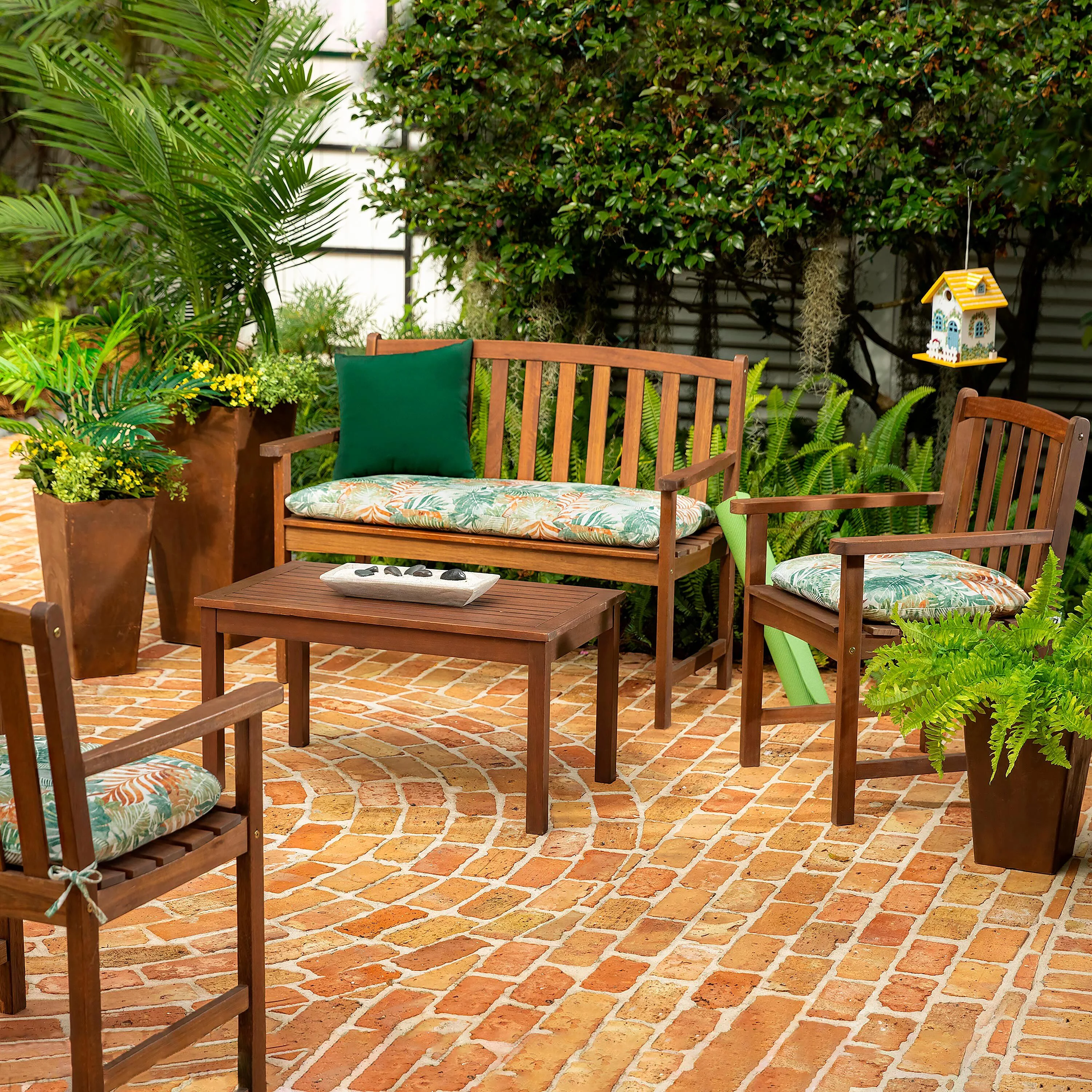 Lancaster Eucalyptus Wood Bench - Image 8