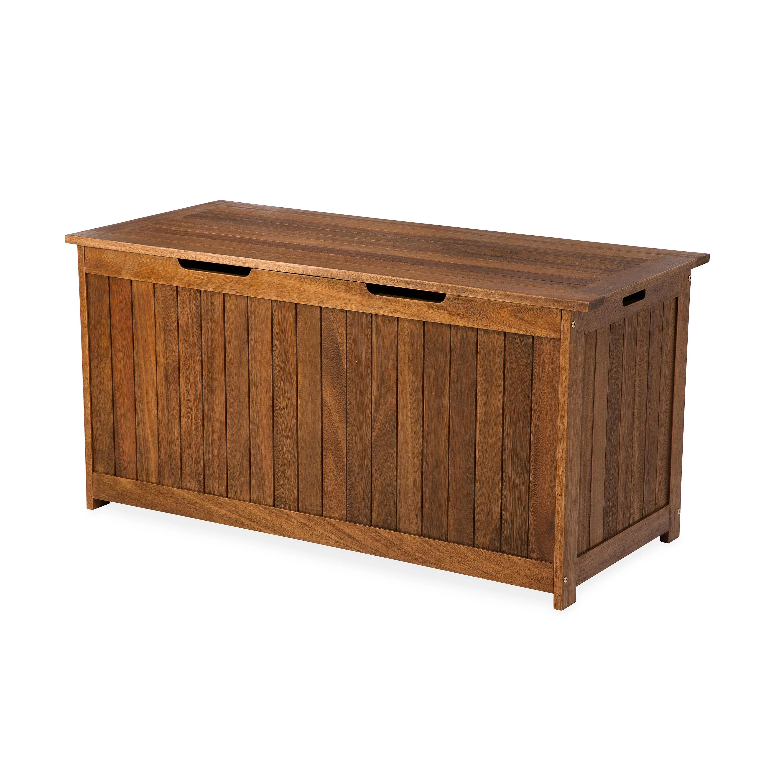 Eucalyptus Wood Storage Box, Lancaster Outdoor Furniture Collection - Image 3