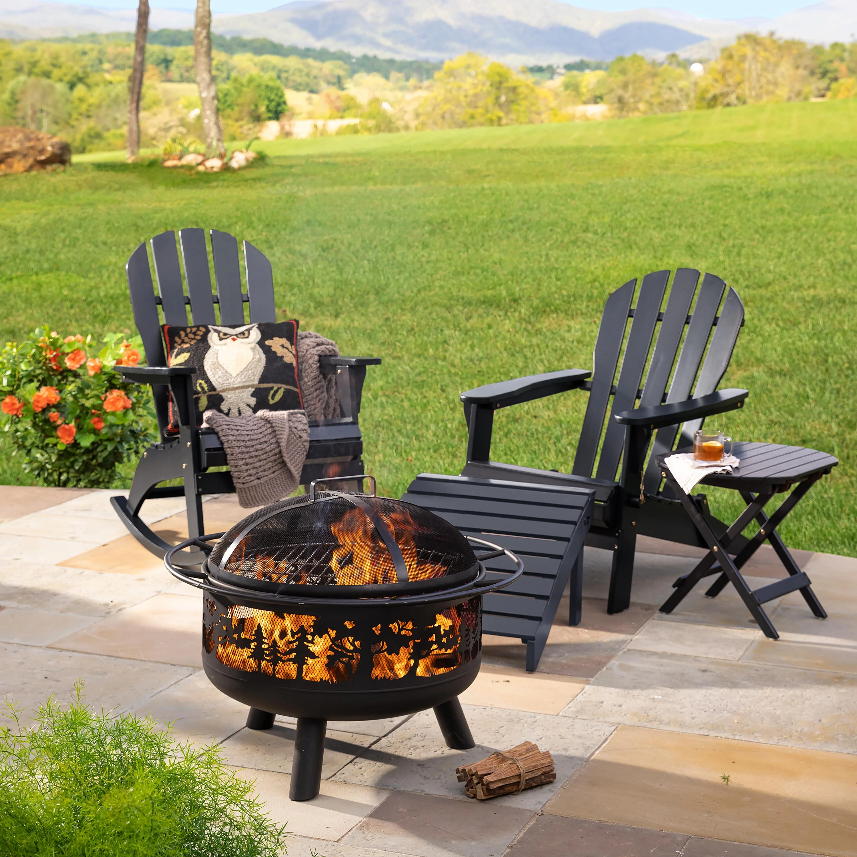 Eucalyptus Wood Adirondack Chair - Image 7
